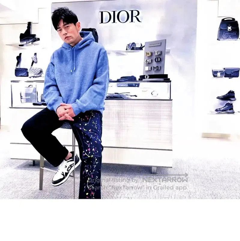 Dior Dior Blue Cotton Long Sleeve Hoodie for Men . Size US M / EU 48-50 / 2 - 9 Thumbnail