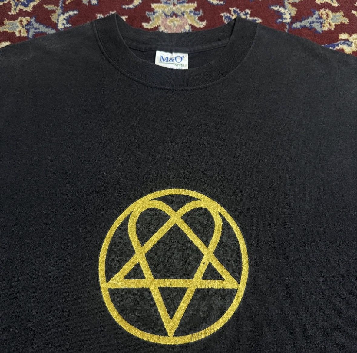 Band Tees 2000s HIM Heartagram metal gothic punk band tee Bam Margera Size US M / EU 48-50 / 2 - 1 Thumbnail