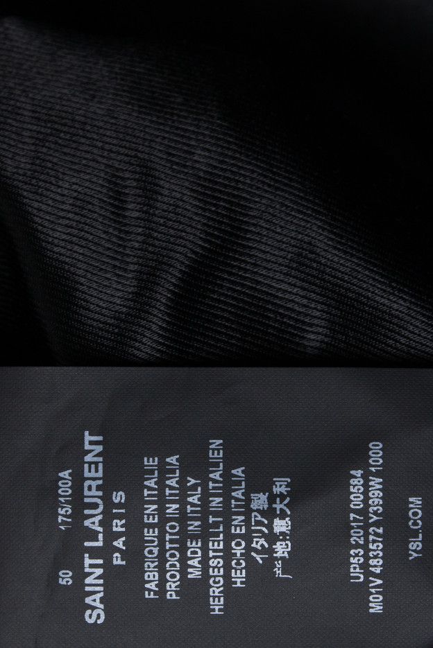 Saint Laurent Paris Saint Laurent, long blazer with velvet revert 2017 Size 50R - 7 Thumbnail