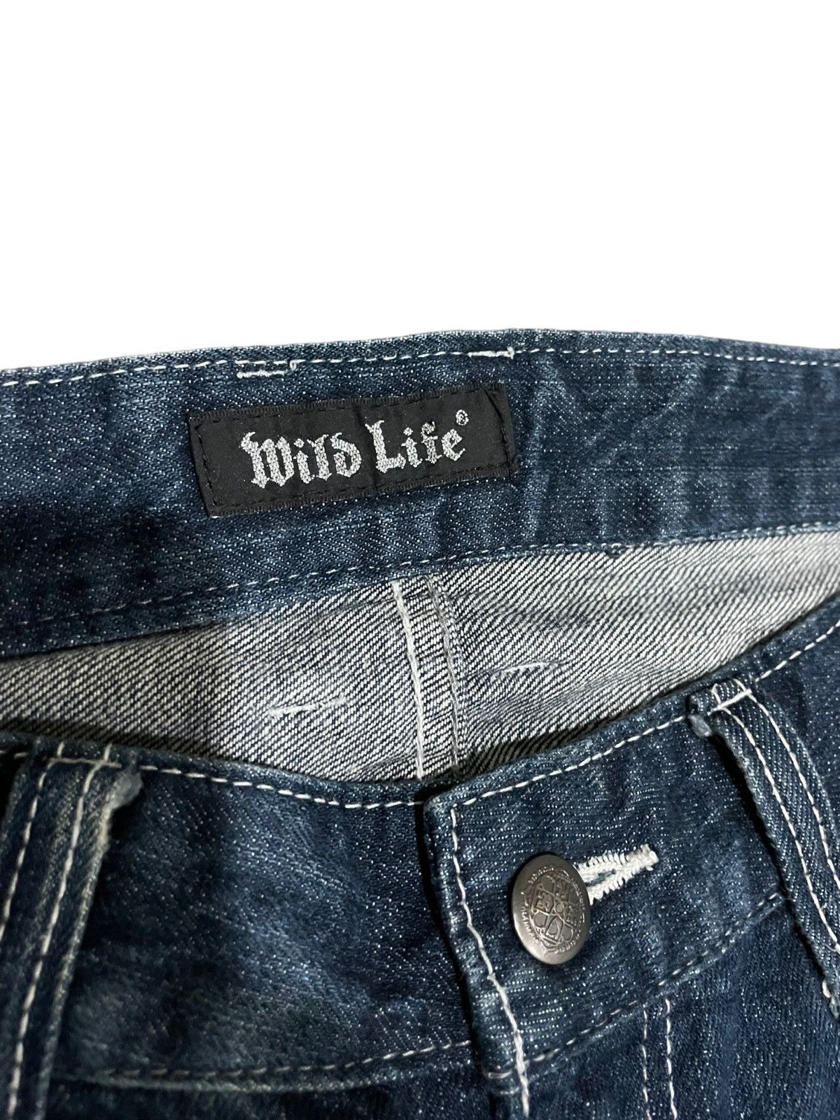 If Six Was Nine × Japanese Brand Japanese Wild Life Skull Jeans Size US 34 / EU 50 - 6 Thumbnail