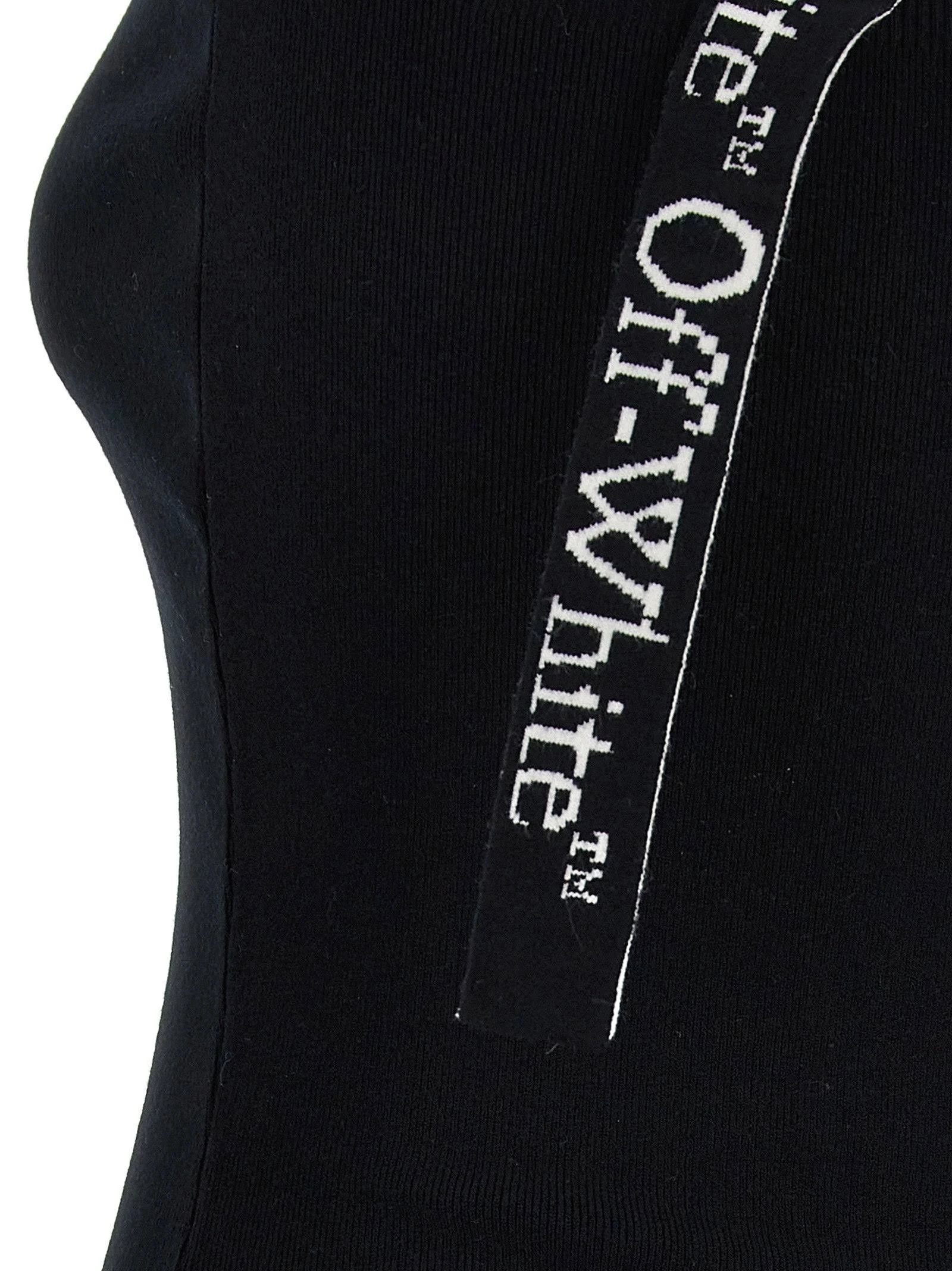 Off-White o1s22i1n0824 Knitted Mini Dress in Black Size M / US 6-8 / IT 42-44 - 2 Thumbnail
