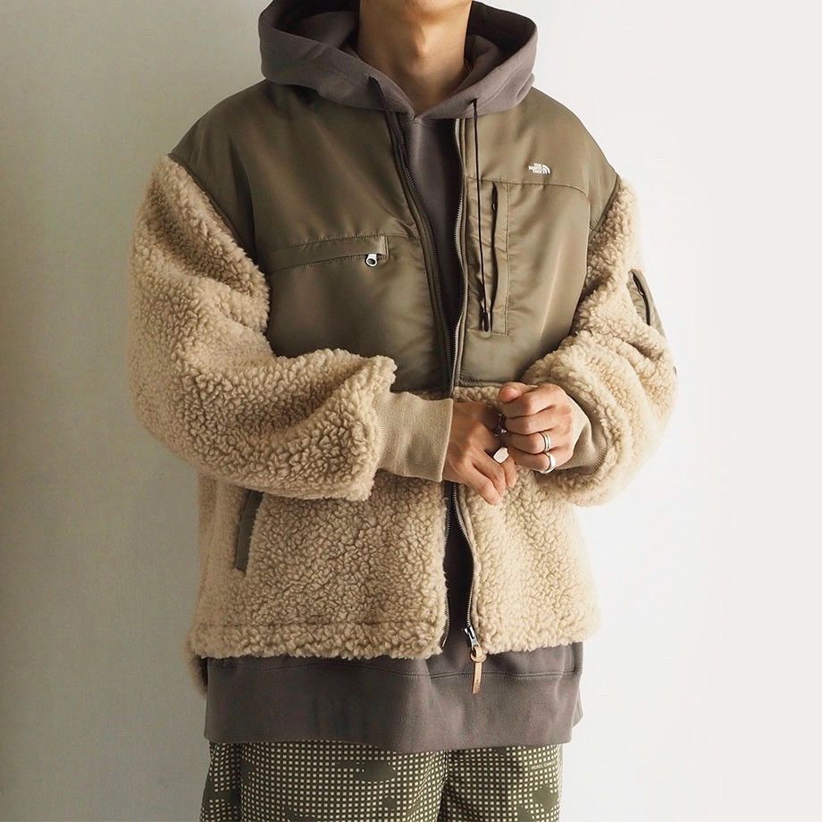 Nanamica The North Face Purple label wool Boa fleece denali jacket | Grailed