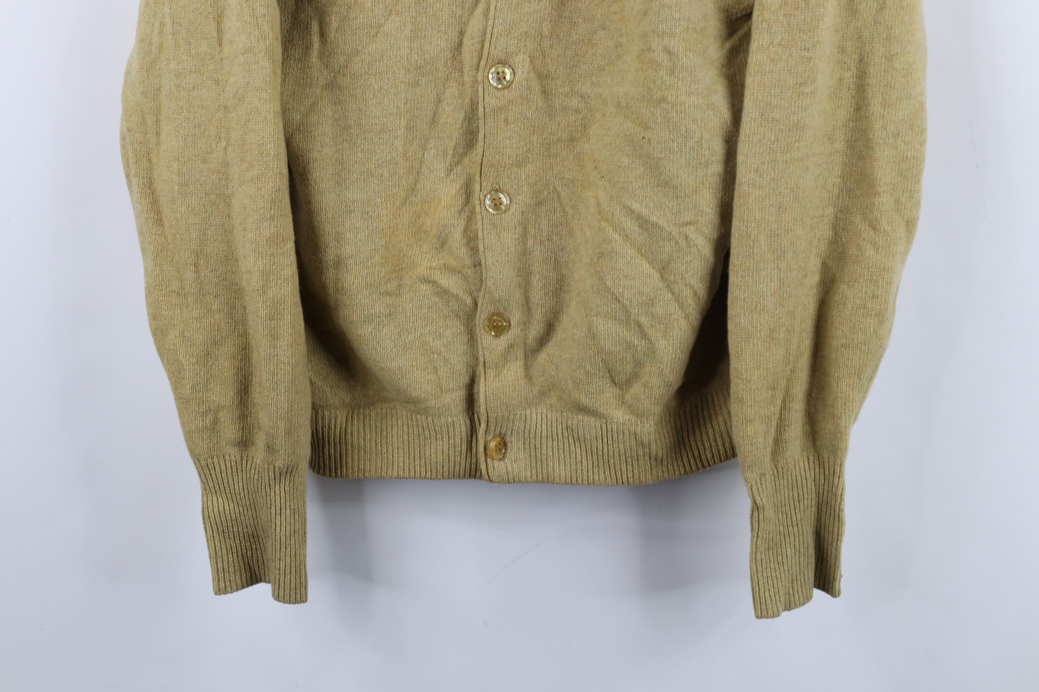 Vintage Vintage 50s Streetwear Blank Wool Knit Cardigan Sweater USA Size US M / EU 48-50 / 2 - 3 Thumbnail