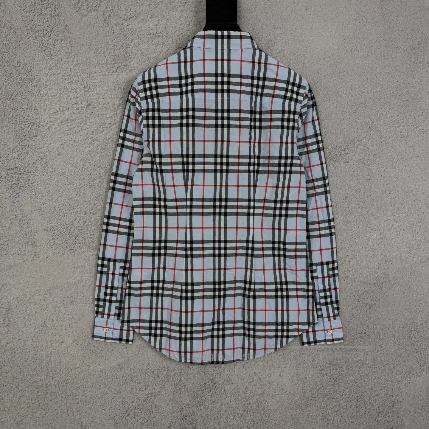 Burberry Burberry size38 Blue and white checkered single-breasted lo Size S / US 4 / IT 40 - 2 Thumbnail