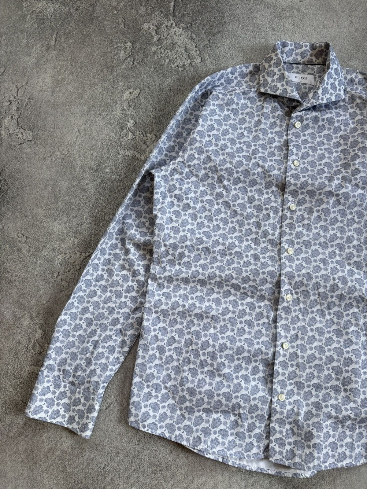 Eton Eton 41/16 size all printed flowers shirt button up long Size US L / EU 52-54 / 3 - 7 Thumbnail