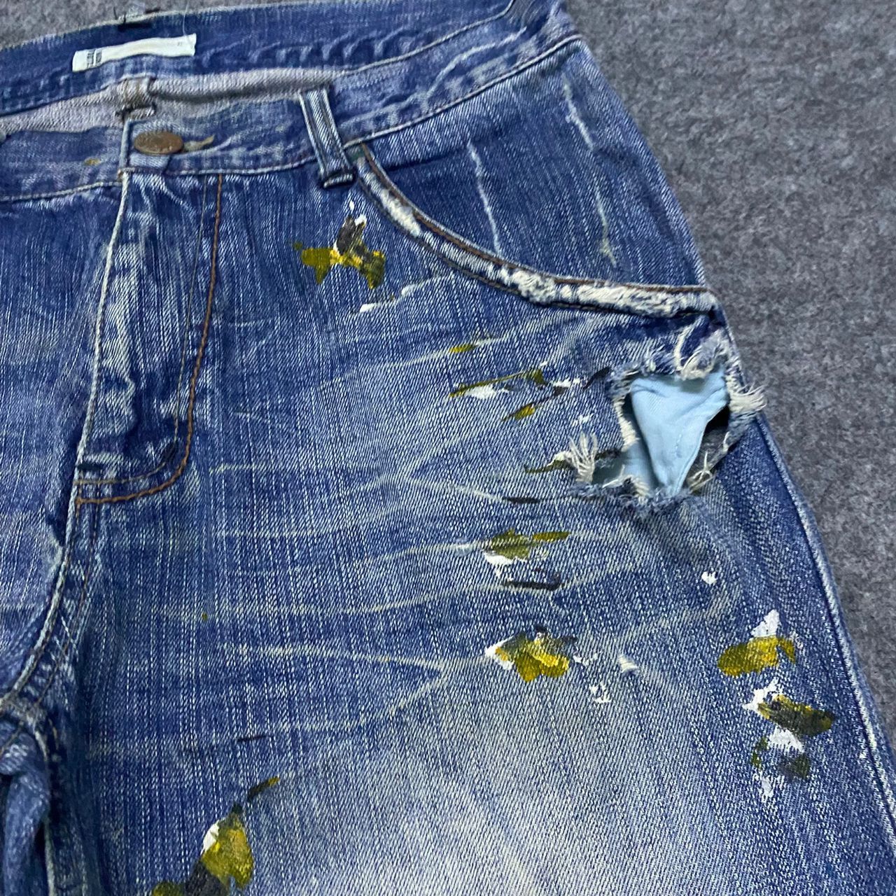 If Six Was Nine 💥Best Offer💥Vintage Global Work Splash Colour Denim Size US 32 / EU 48 - 8 Thumbnail