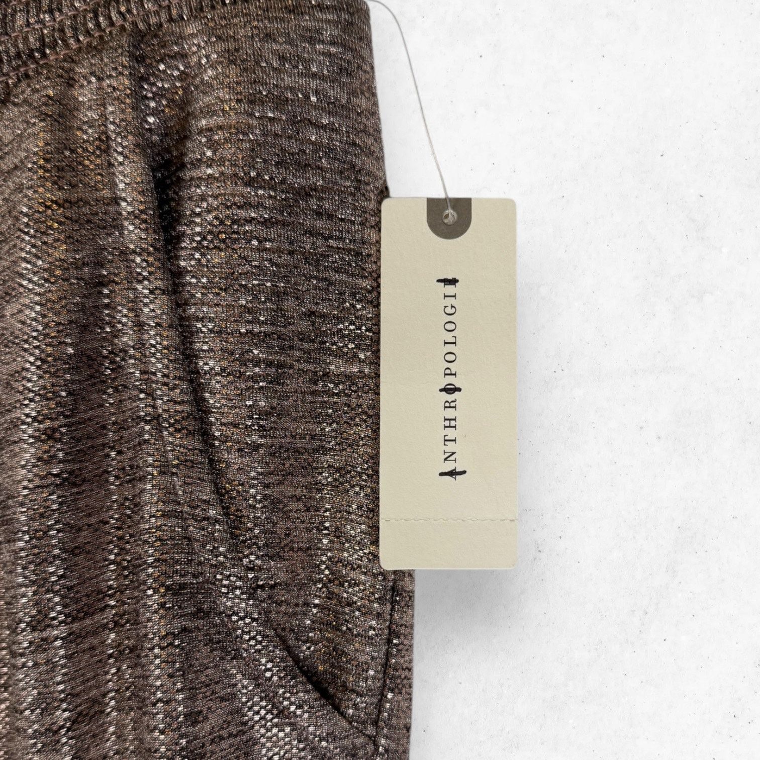 Anthropologie Anthropologie Joggers Metallic Rose Gold Elastic Women's S Size 30" / US 8 / IT 44 - 4 Thumbnail