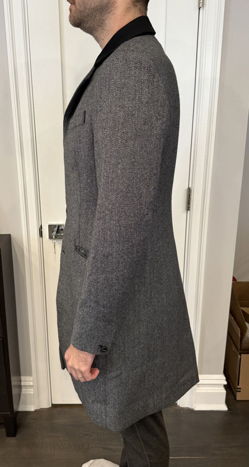 Rag & Bone Grey & black melange rag & bone overcoat Size US S / EU 44-46 / 1 - 3 Thumbnail