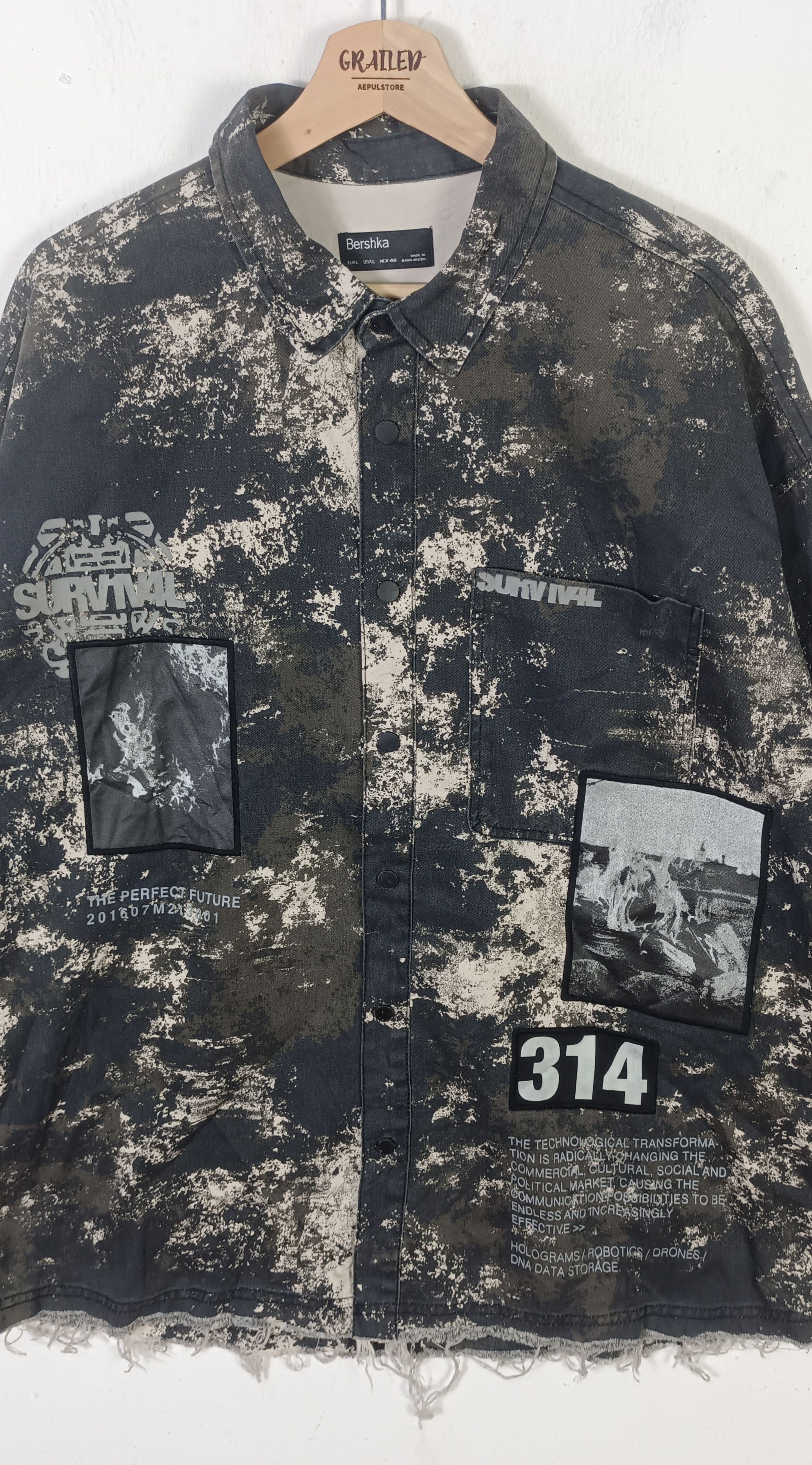 Bershka Bershka Survival Padded ifsixwasnine lgb Jacket Size US XL / EU 56 / 4 - 3 Thumbnail