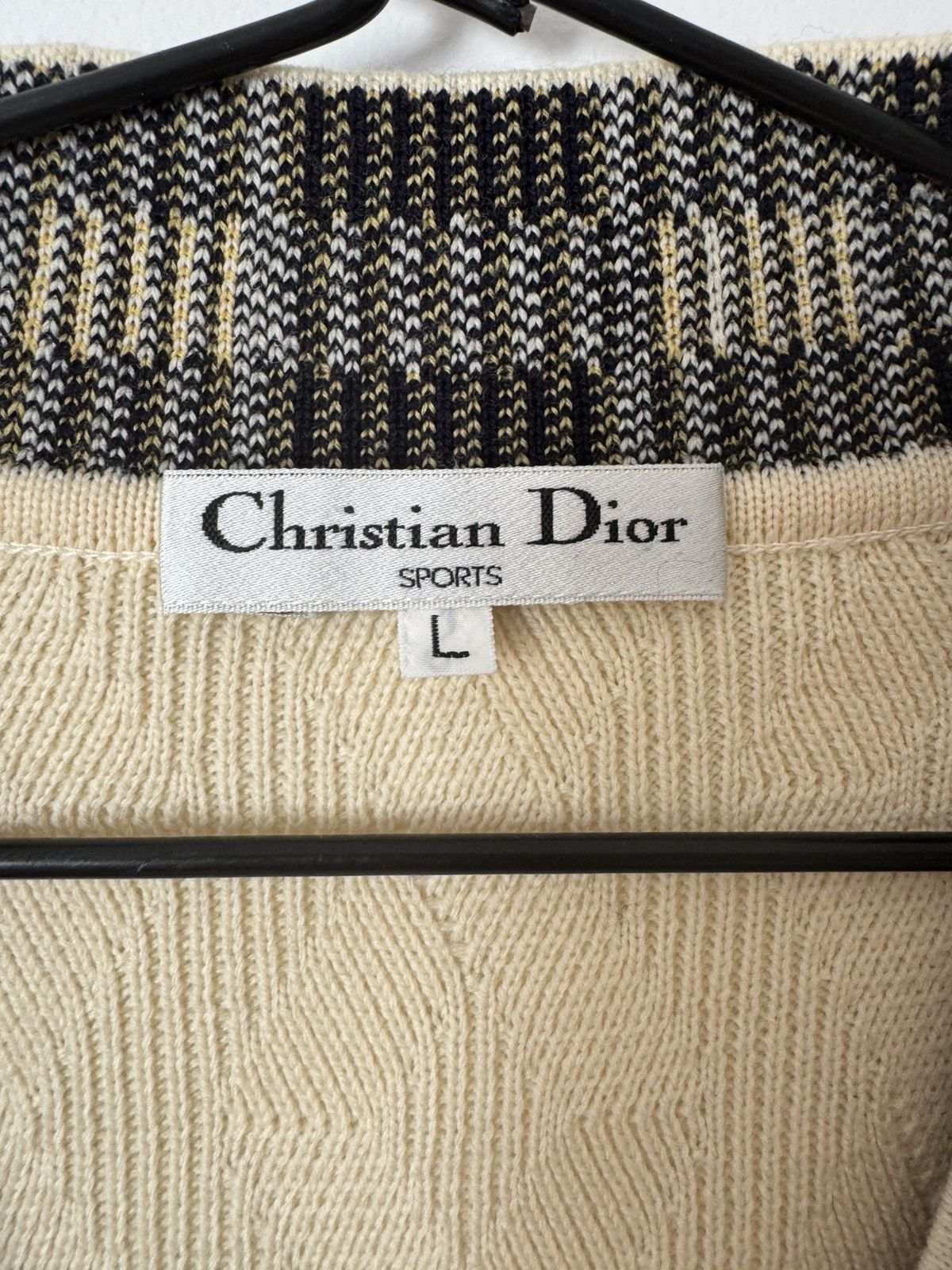 Dior Christian Dior beige jumper Size L / US 10 / IT 46 - 4 Thumbnail