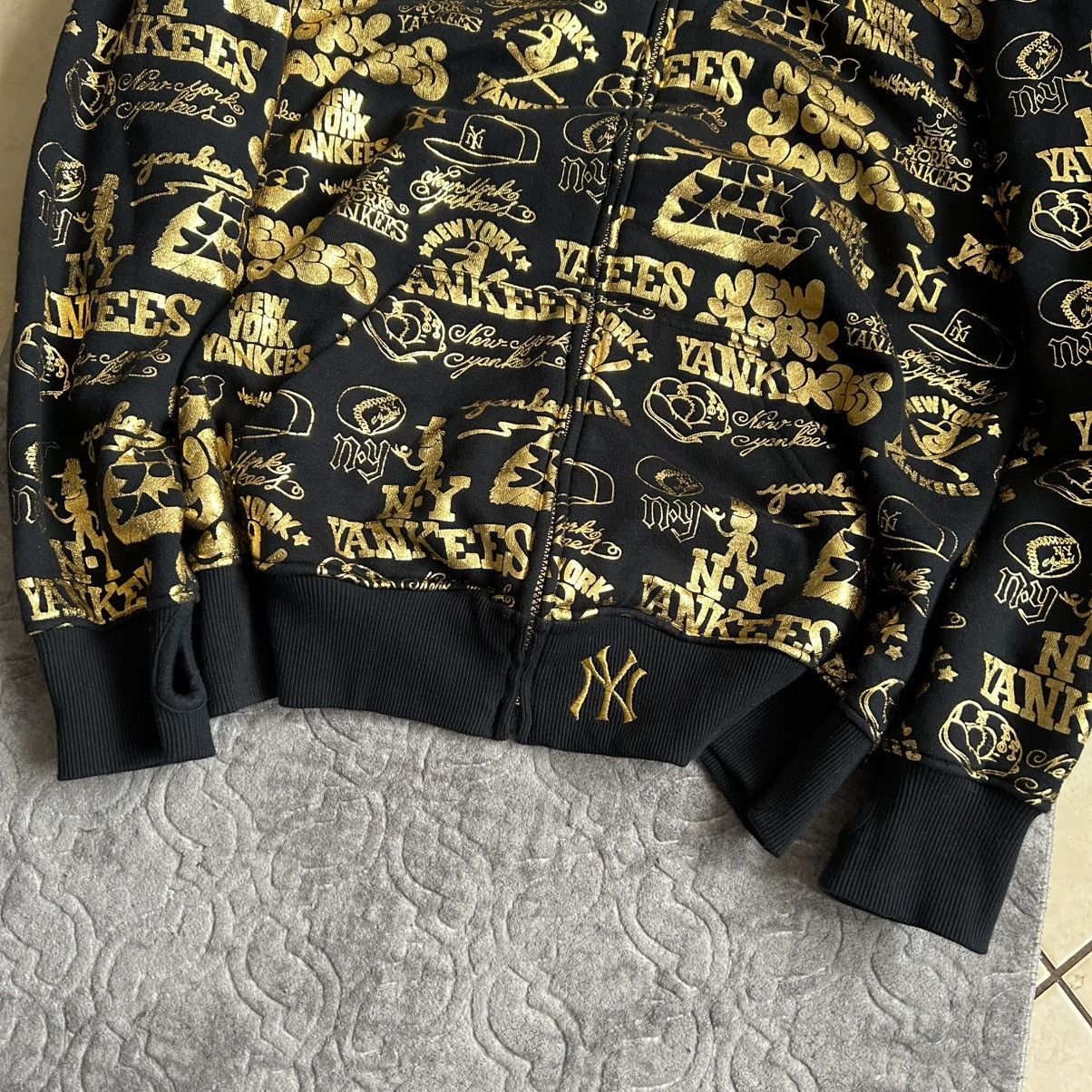 MLB × Majestic × New York Yankees Y2K Ny yankees zip hoodie majestic MLB Size US XL / EU 56 / 4 - 6 Thumbnail