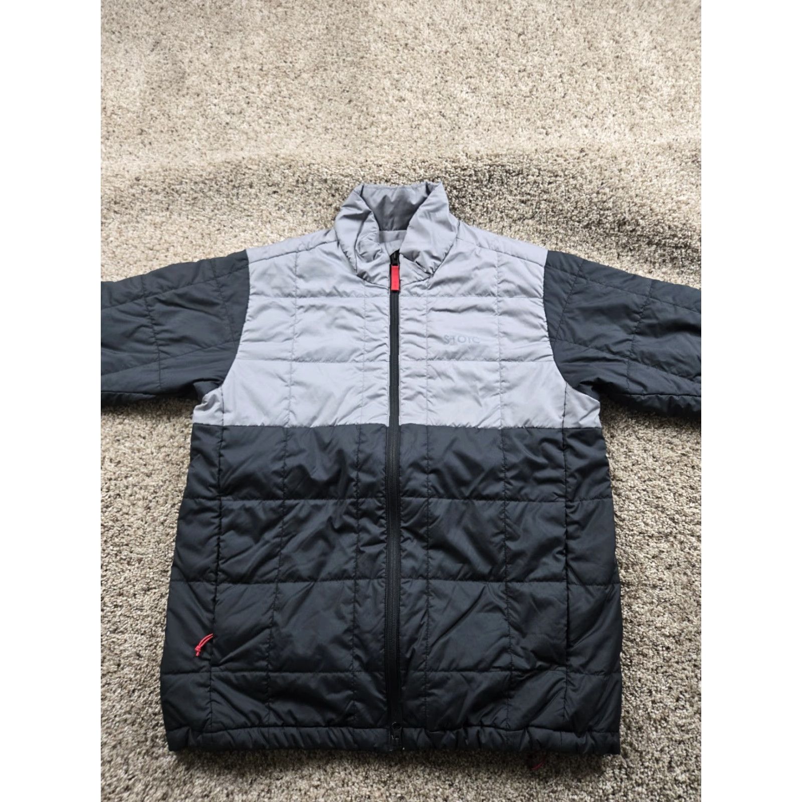 Stoic Stoic Mens Jacket Puffer Full Zip Insulated Black Mock Neck Winter Full Zip Puffer Jacket Mens Medium Black Solid Outdoor Ski Hiking Size US M / EU 48-50 / 2 - 3 Thumbnail