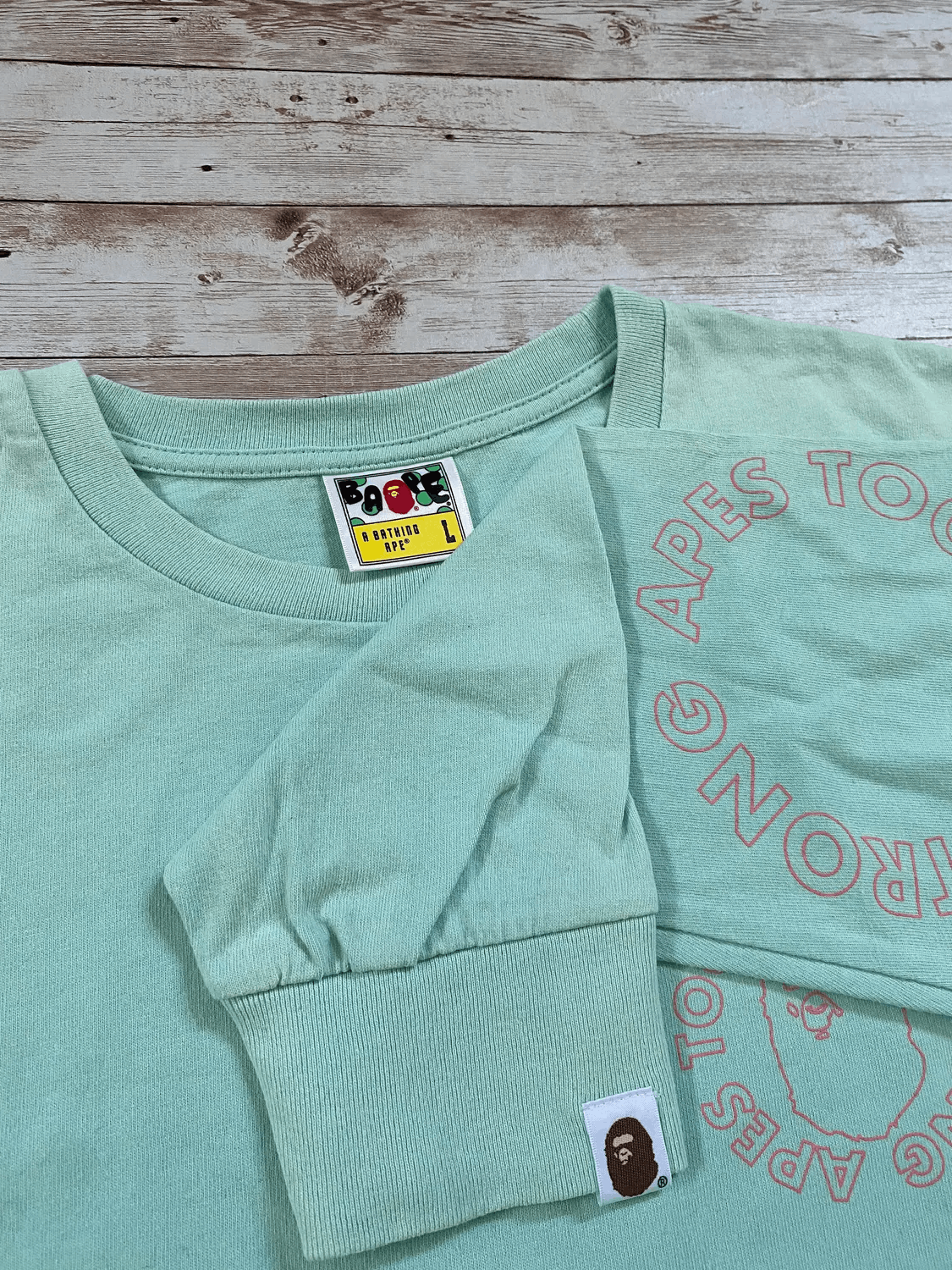 Bape Apes Together Strong L/S Size US L / EU 52-54 / 3 - 4 Thumbnail