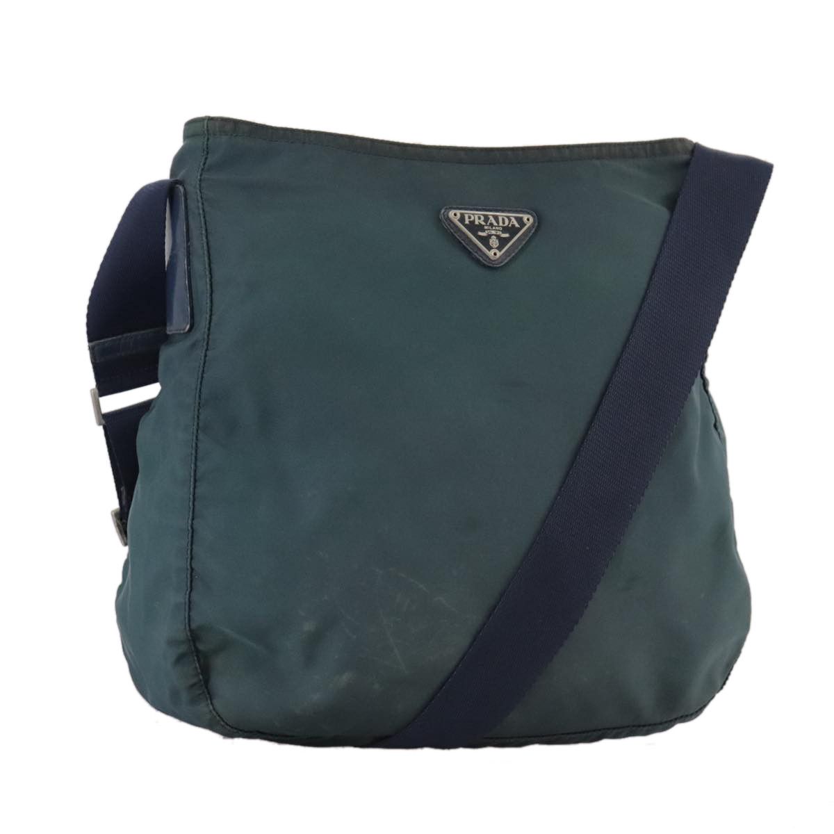 Prada Tessuto Navy Synthetic Shoulder Bag (Pre-Owned) Size ONE SIZE - 1 Thumbnail