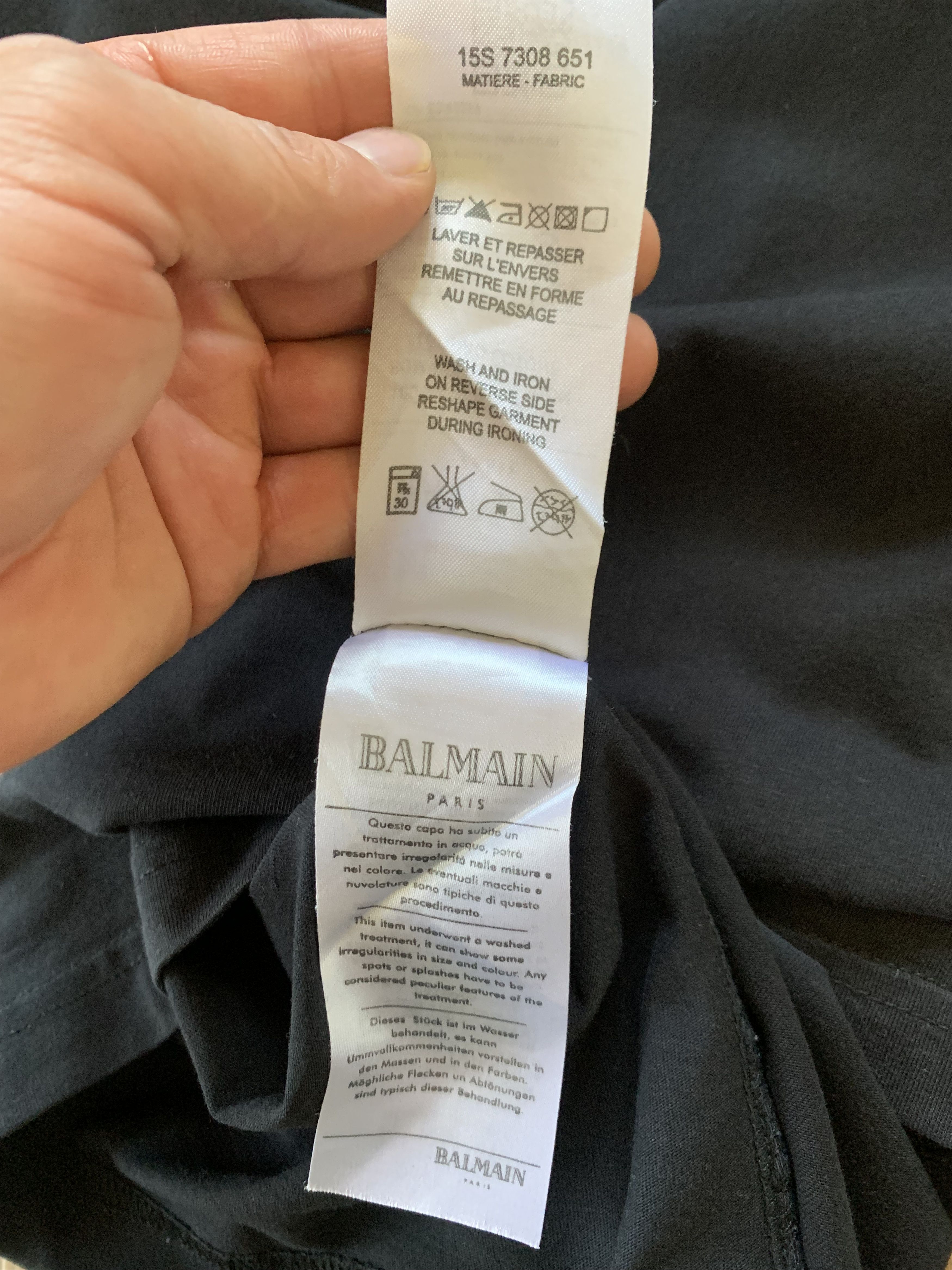 Pierre Balmain Balmain Black Short Sleeve T Shirt Size US L / EU 52-54 / 3 - 14 Thumbnail