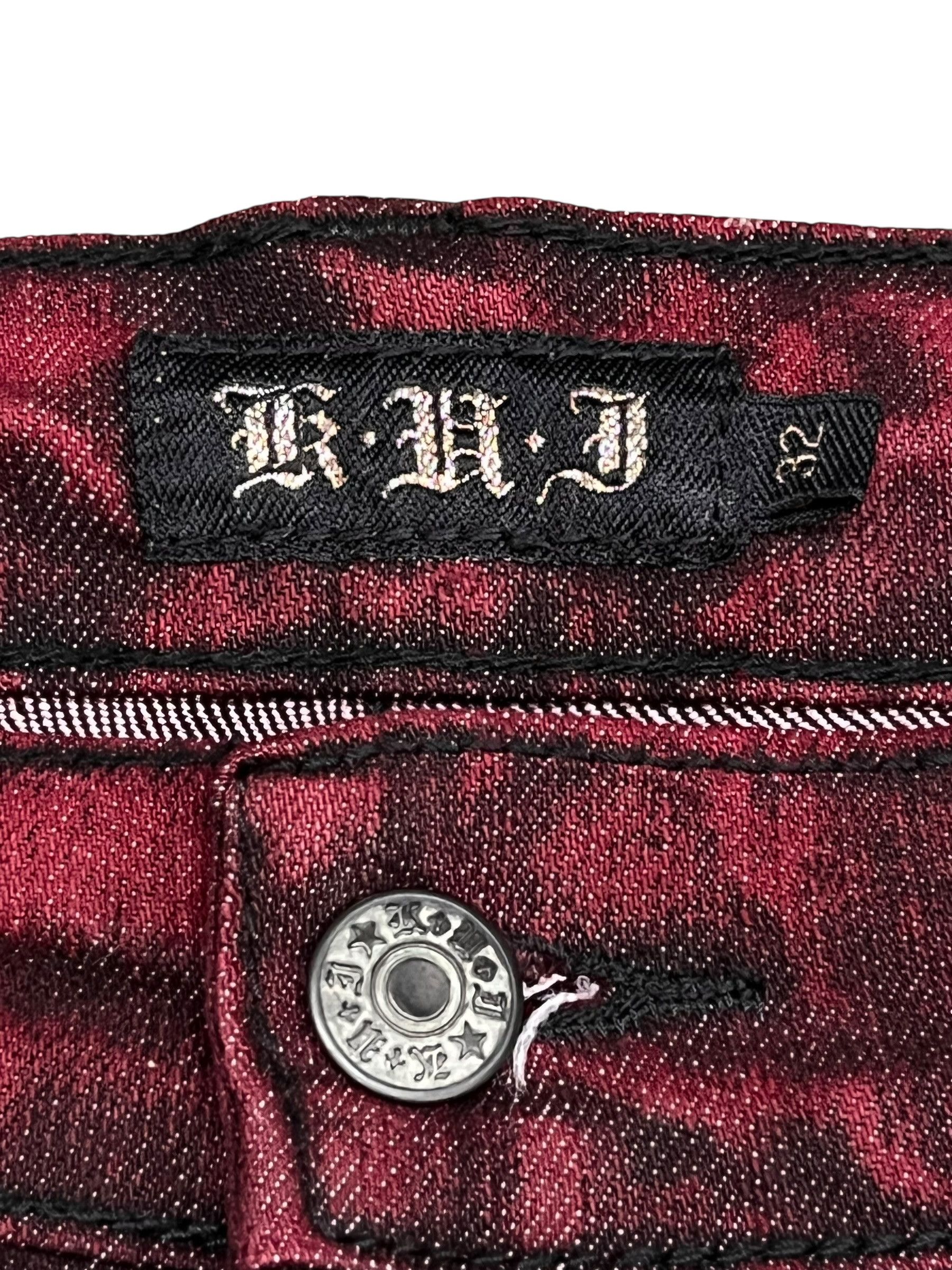 Fragment Design Vintage KUI Bloodclaw Fade To Black Flare Punk Denim Y2K 🔥 Size 33" - 8 Thumbnail