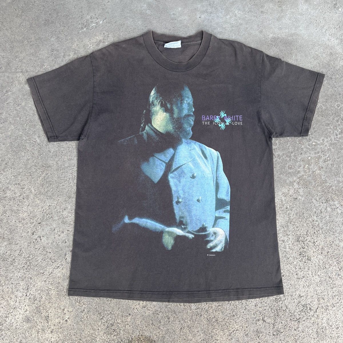 Rap Tees Vintage 90s Barry White Tour Promo Tee Faded R&B Soul Size US L / EU 52-54 / 3 - 5 Thumbnail