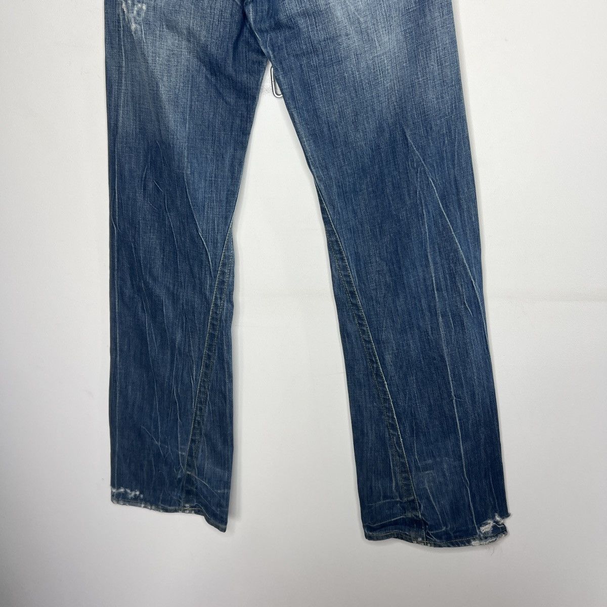 Giorgio Armani × Japanese Brand × Vintage Armani Big Logo Parachute Japanese Denim Pants Y2K Jeans Size US 30 / EU 46 - 8 Thumbnail