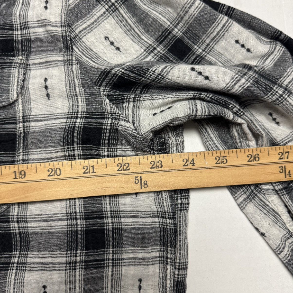 Lucky Brand LUCKY BRAND Dobby Plaid Snap Button Western Shirt Size US XL / EU 56 / 4 - 9 Thumbnail
