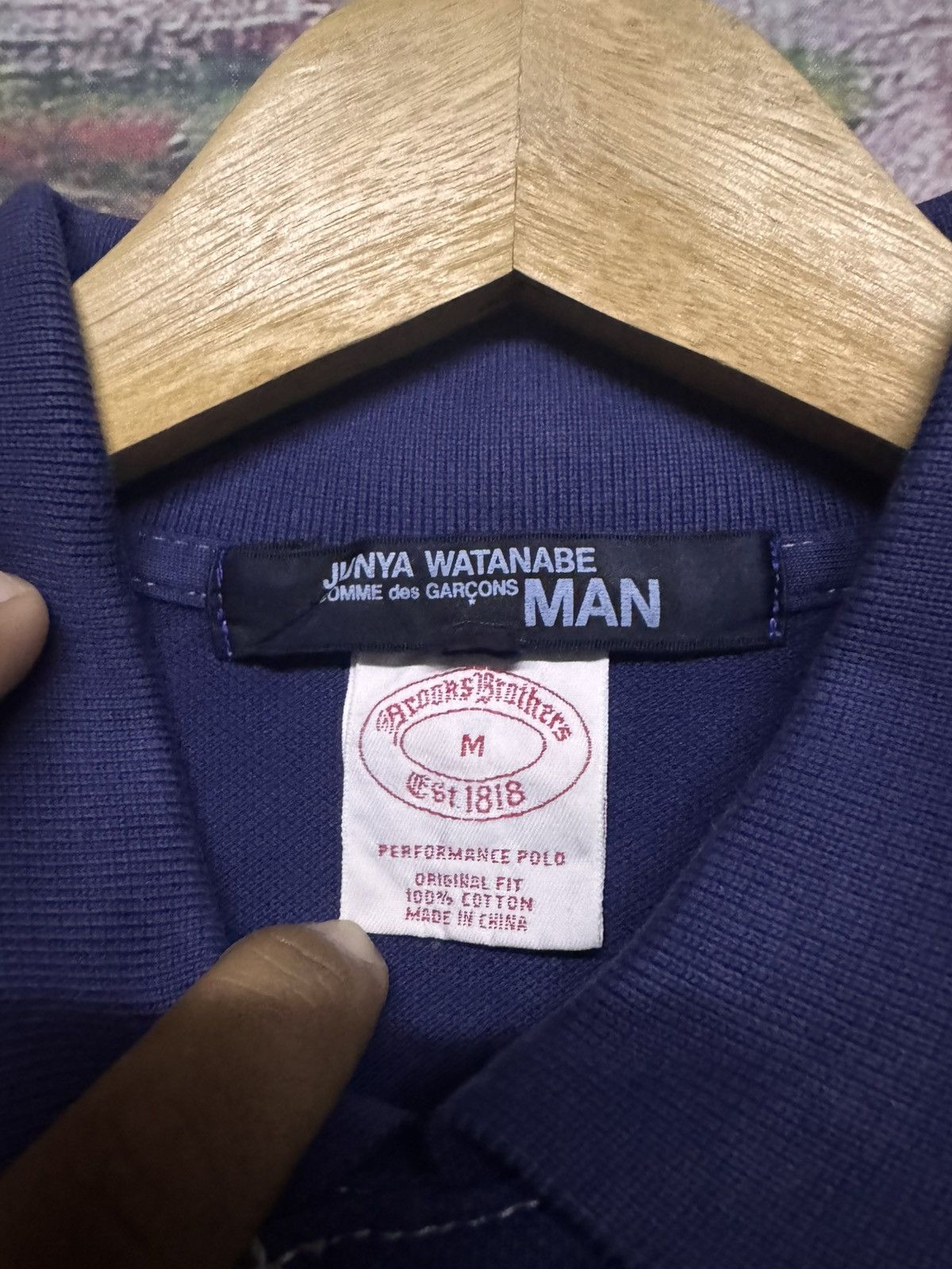 Junya Watanabe Junya Watanabe Comme des garcons x brooks brothers Tee Size US M / EU 48-50 / 2 - 5 Thumbnail