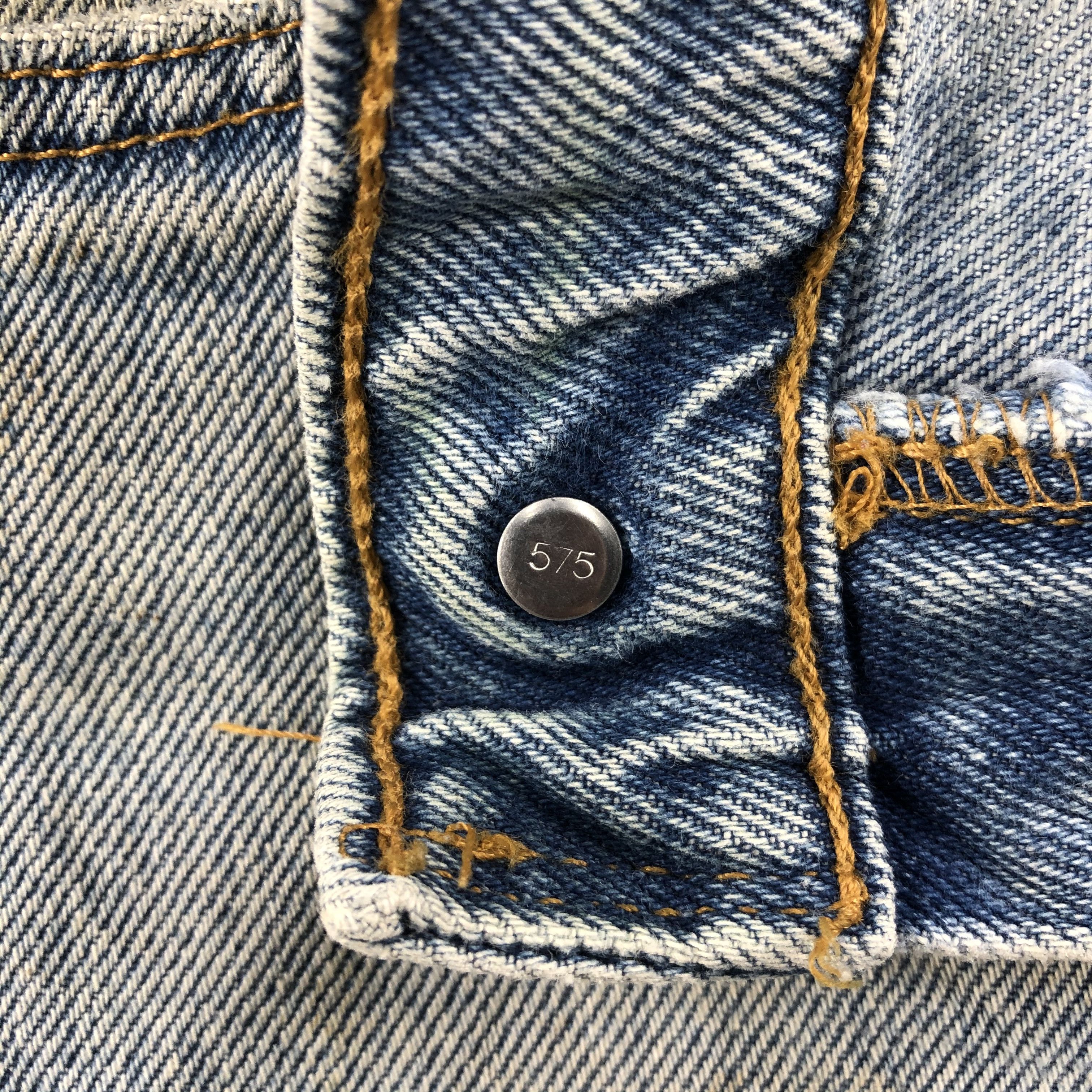 Levi's Rusty Washed Levis 505 Jeans Vintage Distressed Denim-J971 Size US 33 - 10 Thumbnail