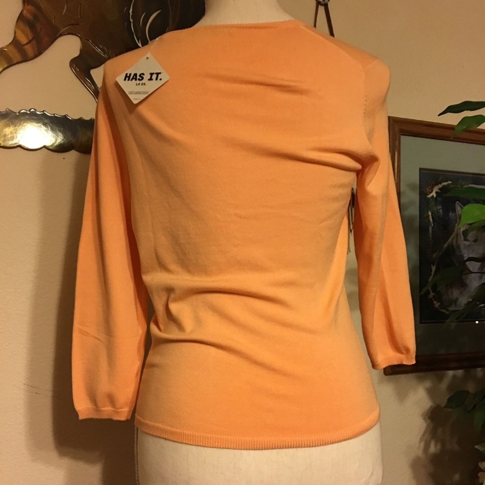 Other Moda international peach silk sweater NWT S Size S / US 4 / IT 40 - 4 Thumbnail