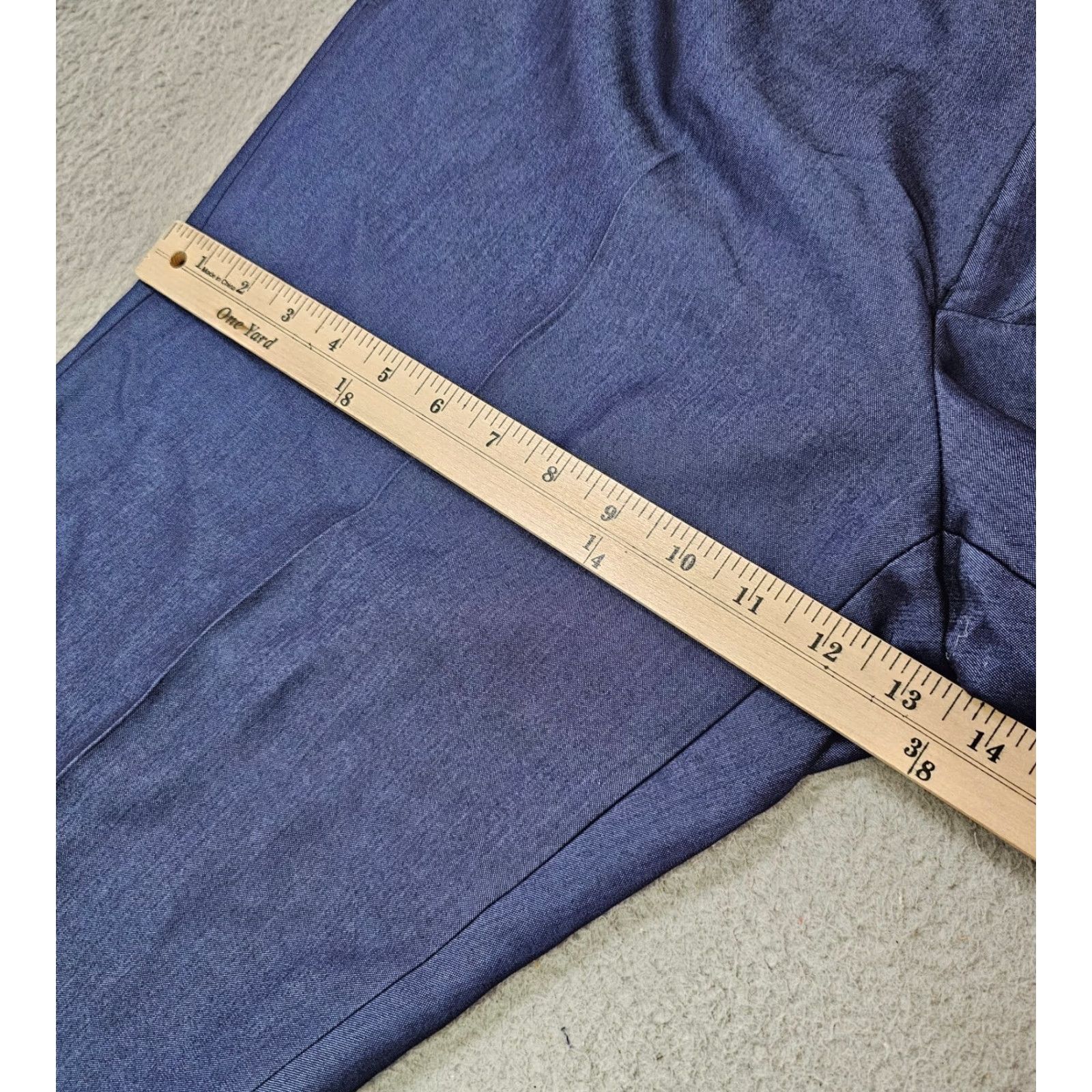 Ralph Lauren Lauren Ralph Lauren Dress Pants Mens 36x28.5 Blue Sharkskin Pants Dress Size US 36 / EU 52 - 4 Thumbnail
