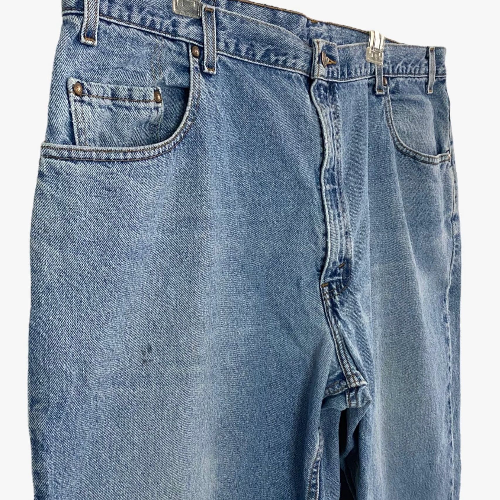 Levi's VINTAGE Levi's 545 Jeans Denim Blue Pockets Loose Fit Mens Size 44 X 32 Size US 44 / EU 60 - 5 Thumbnail