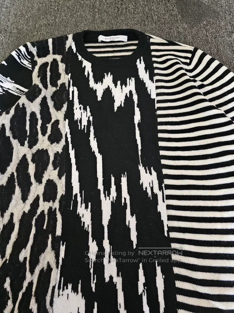 Givenchy Givenchy Wool sweater knit top black and white striped wit Size US XS / EU 42 / 0 - 2 Thumbnail