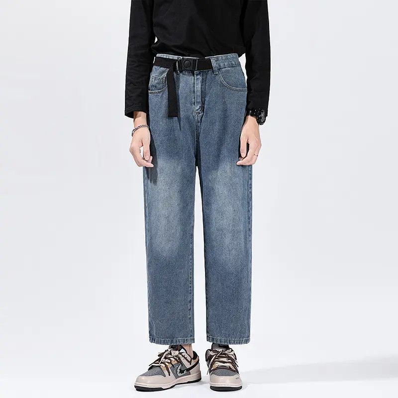 Japanese Brand Retro loose straight leg wide leg jeans Size US 32 / EU 48 - 1 Thumbnail