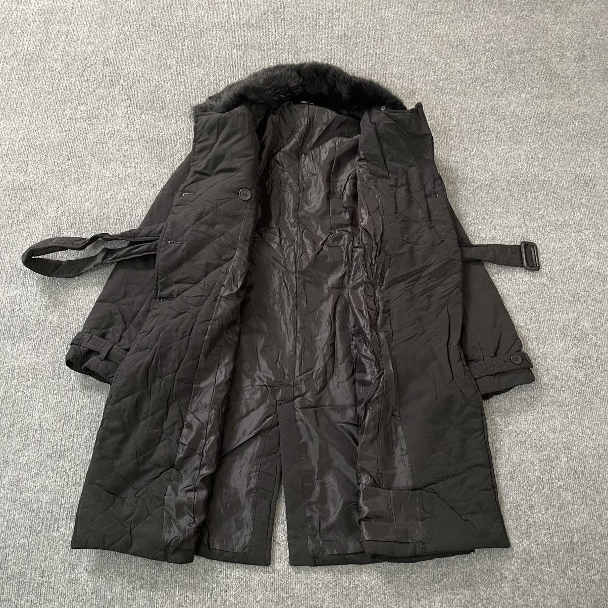 Japanese Brand Japanese Moviment Fur Collar Trench Coat Vkei LGB Y2K Size M / US 6-8 / IT 42-44 - 5 Thumbnail