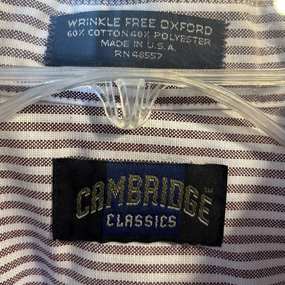 Other cambridge classic men 18 34/35 red stripe cotton blend shirt Size US XXL / EU 58 / 5 - 3 Thumbnail