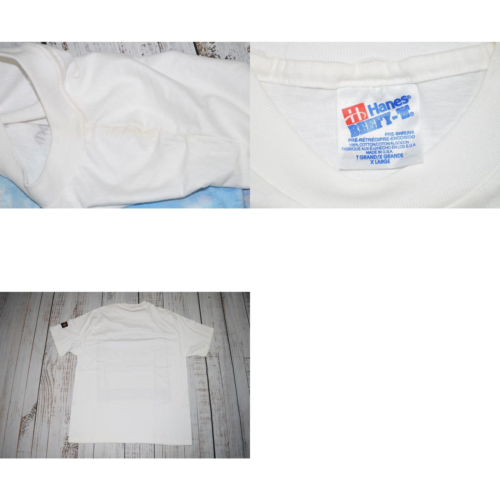 Hanes VINTAGE 1991 DINOTOPIA T-SHIRT HANES XL WHITE GRAPHIC RETRO DINOSAURS 90s Unisex Adults Size US XL / EU 56 / 4 - 8 Thumbnail