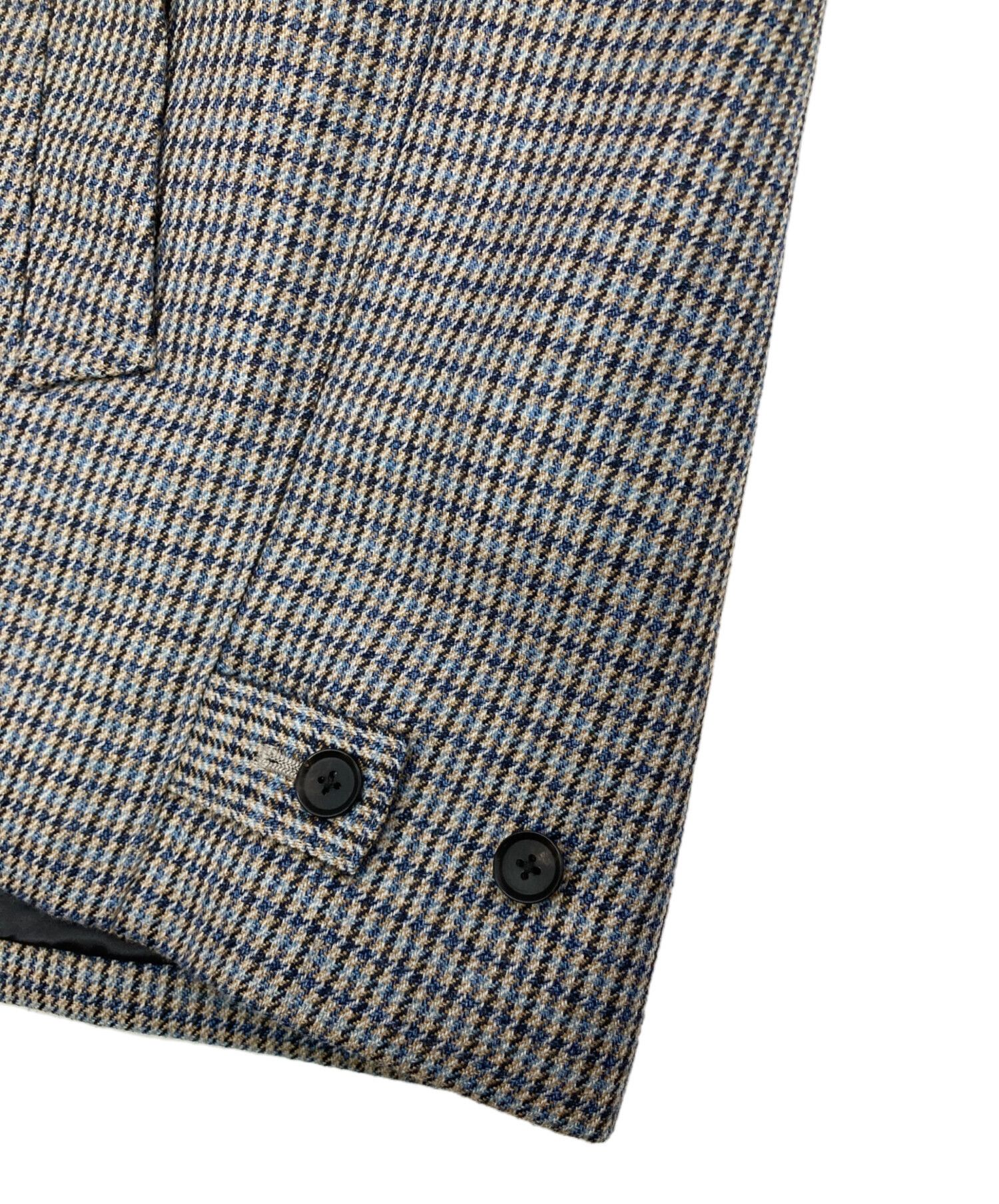 AURALEE DOUBLE FACE CHECK ZIP BLOUSON Gray 4