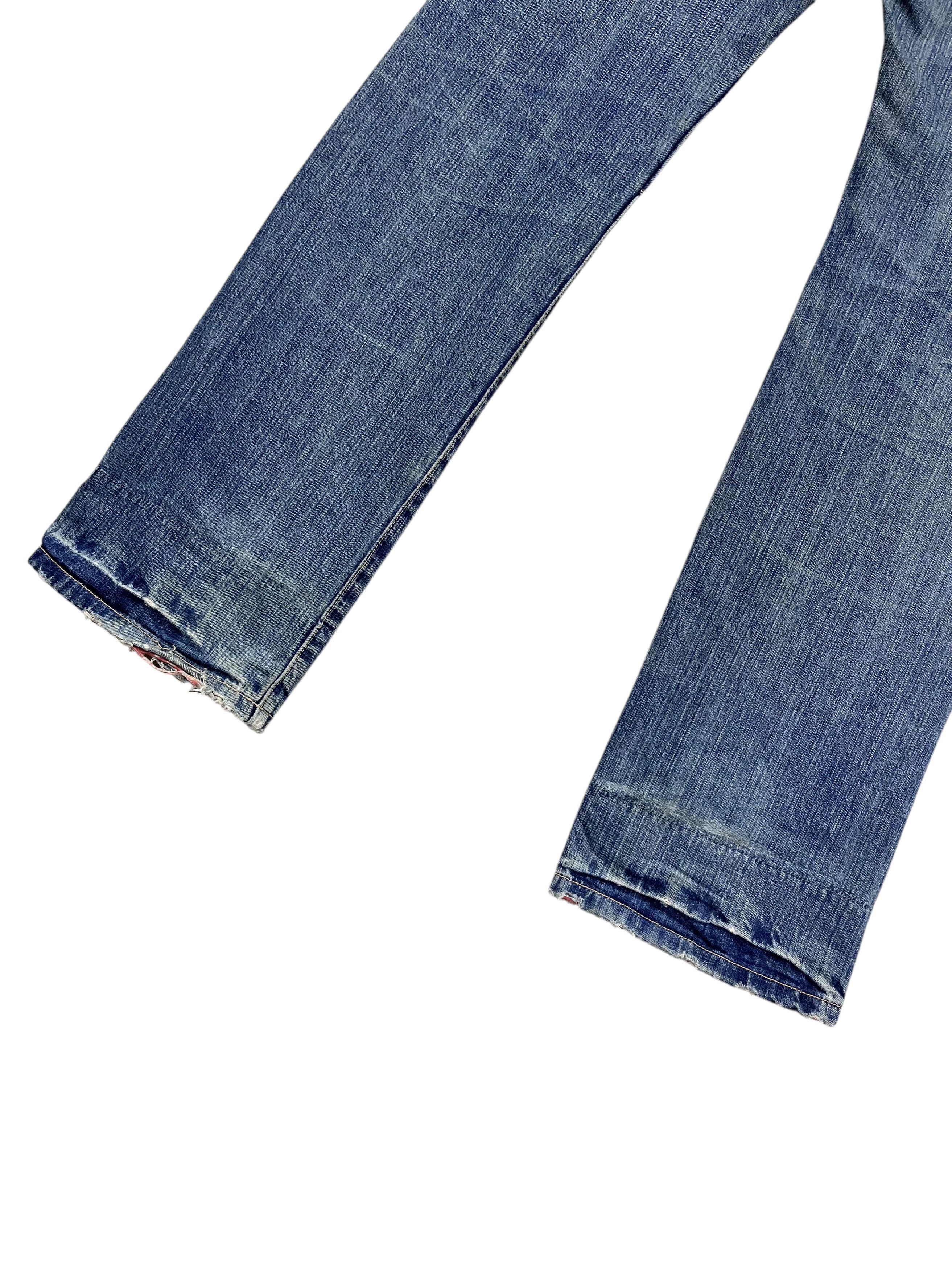 Takeo Kikuchi 🔥Vintage TAKEO KIKUCHI Distressed Ripped Patchwork Mudmax Size US 33 - 13 Thumbnail