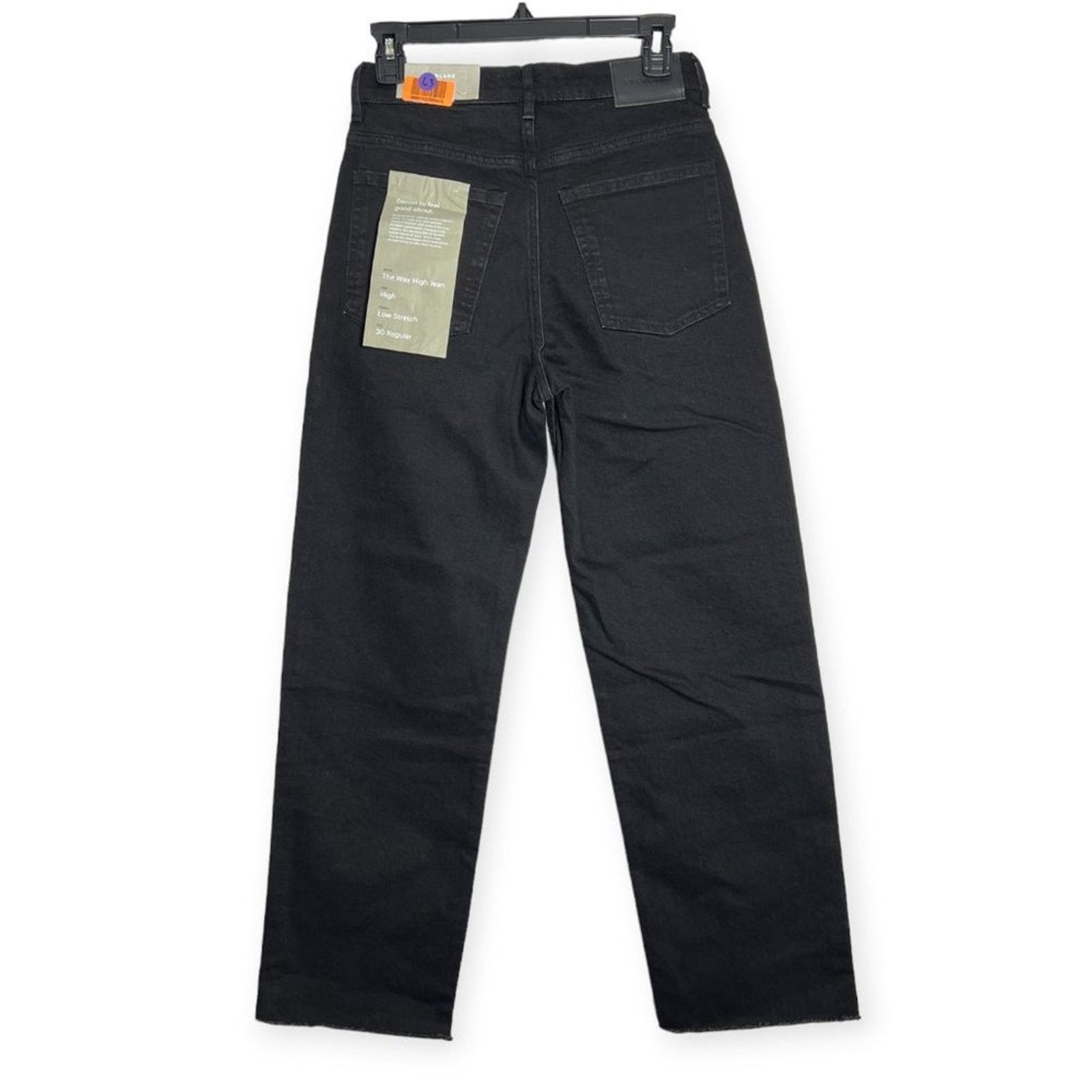 Everlane Everlane Way High Straight Jean Black Size 30 Size 30" / US 8 / IT 44 - 4 Thumbnail