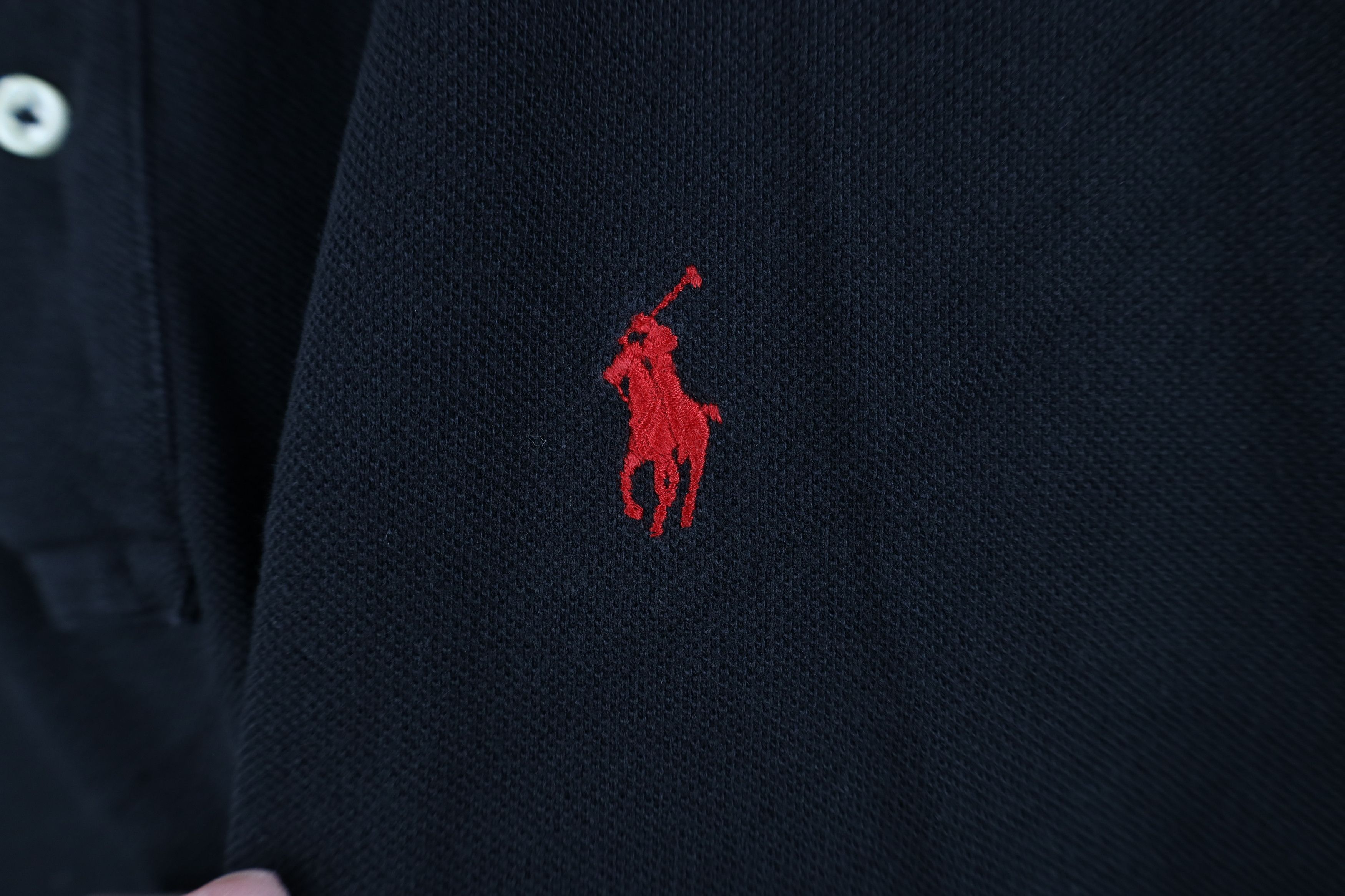 Ralph Lauren Vintage 90s Ralph Lauren Collared Golf Polo Shirt Black Size US XL / EU 56 / 4 - 4 Thumbnail