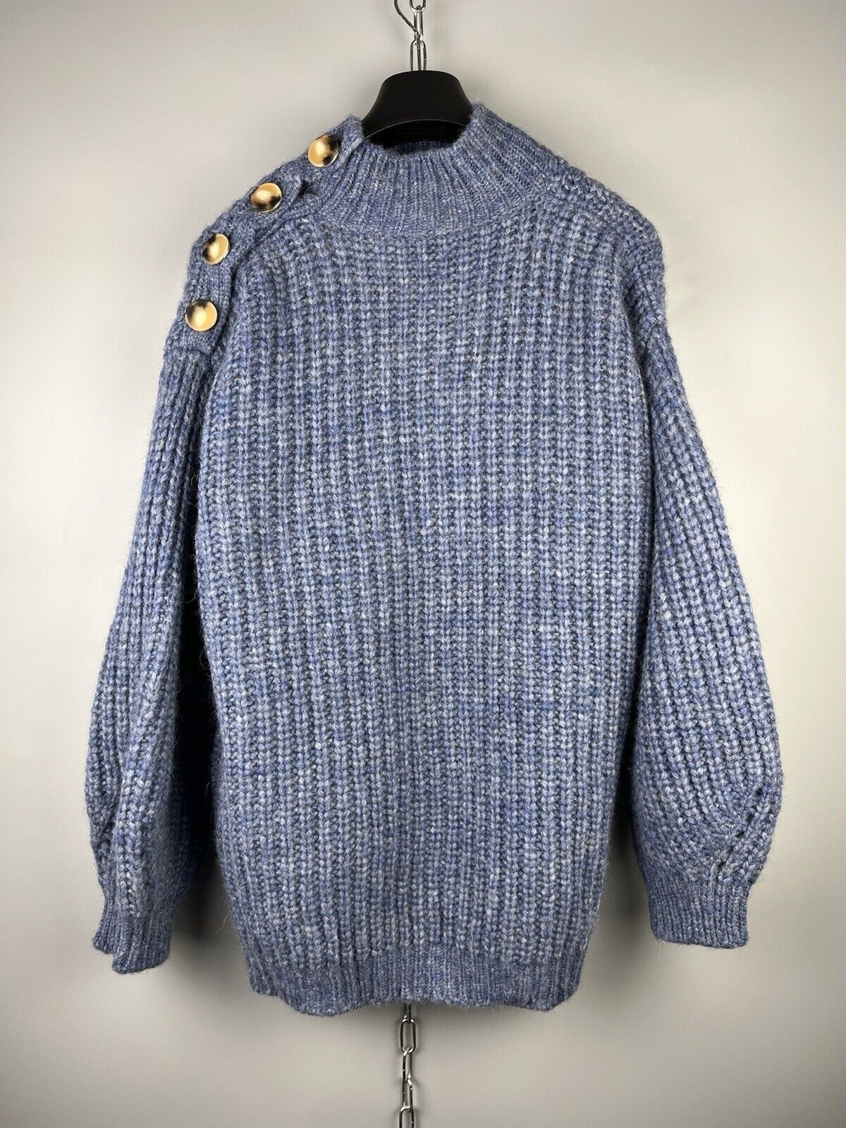 Sezane Sezane Baby Alpaca Cable Knit Oversize Sweater Pullover Size M / US 6-8 / IT 42-44 - 1 Thumbnail