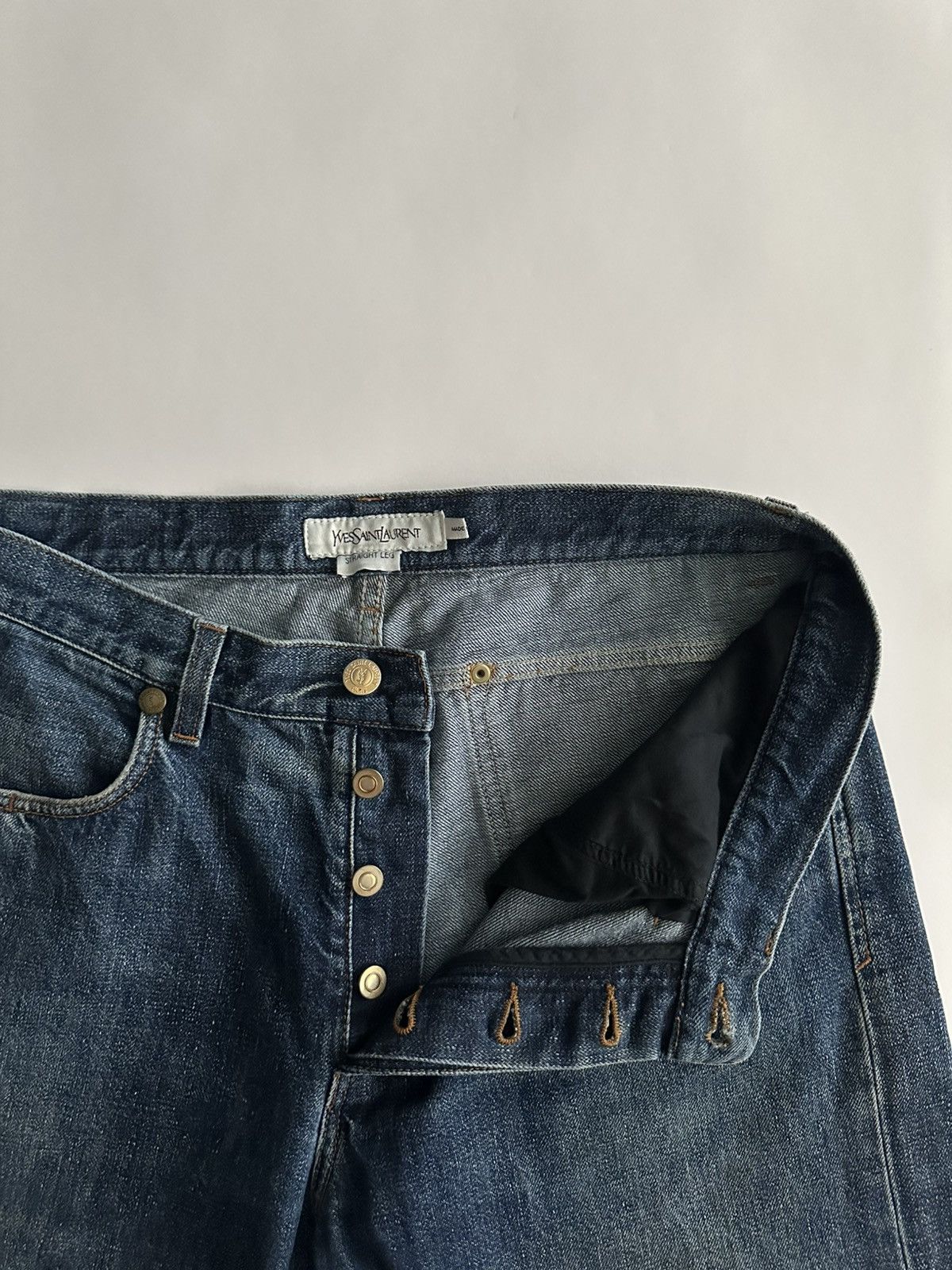 Yves Saint Laurent YSL by Stefano Pilati Denim Jeans Size US 32 / EU 48 - 10 Thumbnail