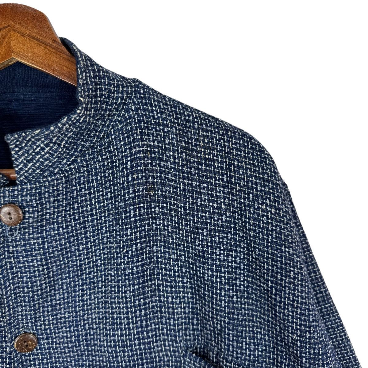 Blue Blue Japan × Indigo VINTAGE GAIJIN BLUE INDIGO JAPANESE STYLE BORO JACKET Size US L / EU 52-54 / 3 - 6 Thumbnail
