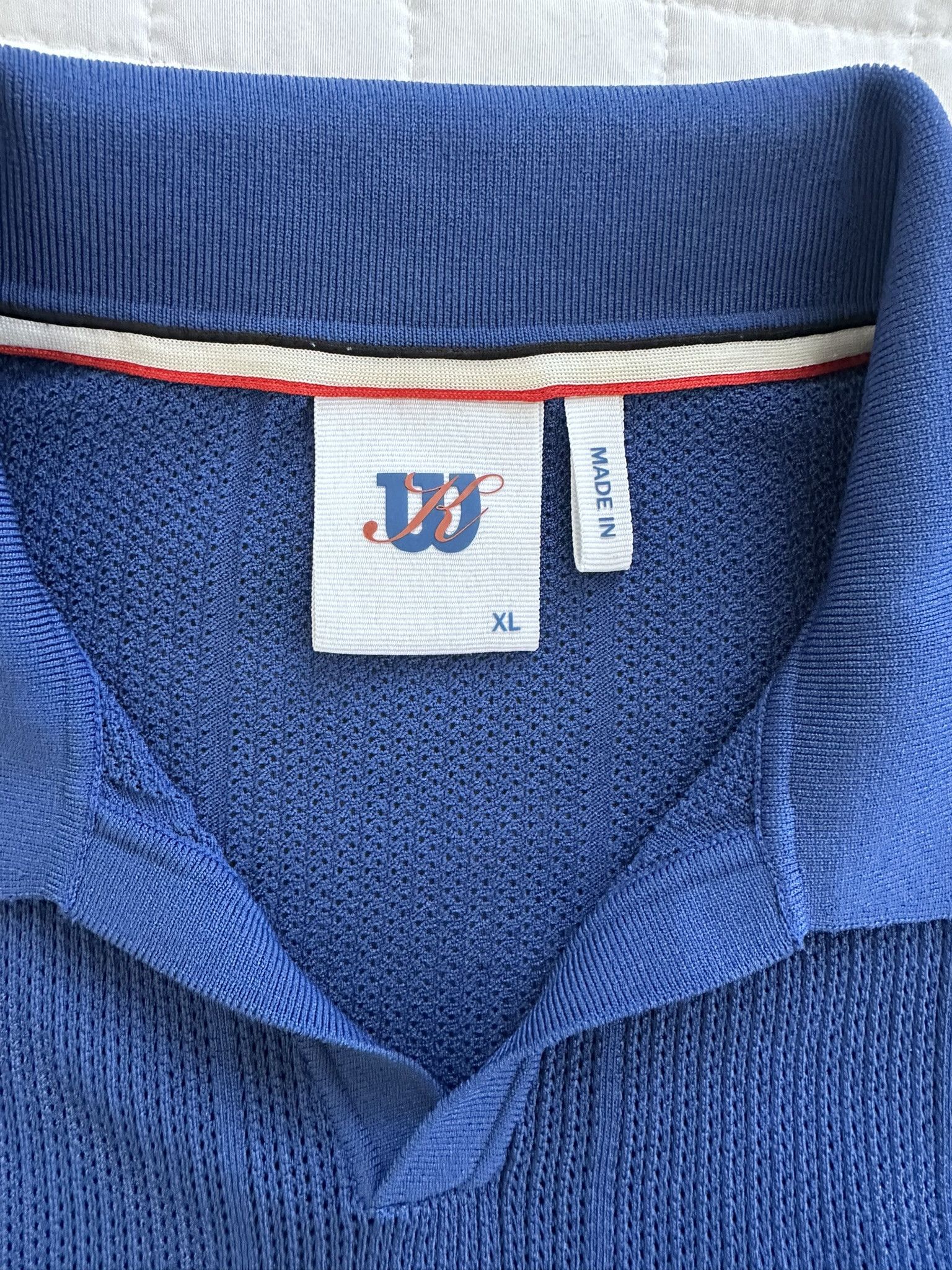 Kith Kith Wilson Cable Johnny Collar Polo Blue Quartz Size US XL / EU 56 / 4 - 4 Thumbnail