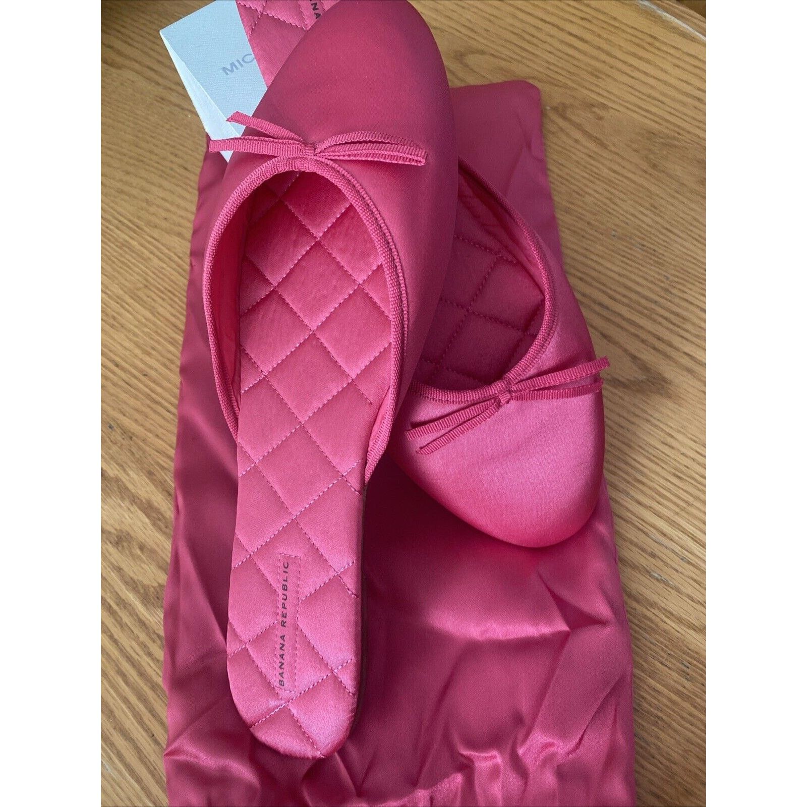 Banana Republic Banana Republic Satin Slippers Sz 9 Flat Pink New With Tag Size US 9 / IT 39 - 1 Thumbnail