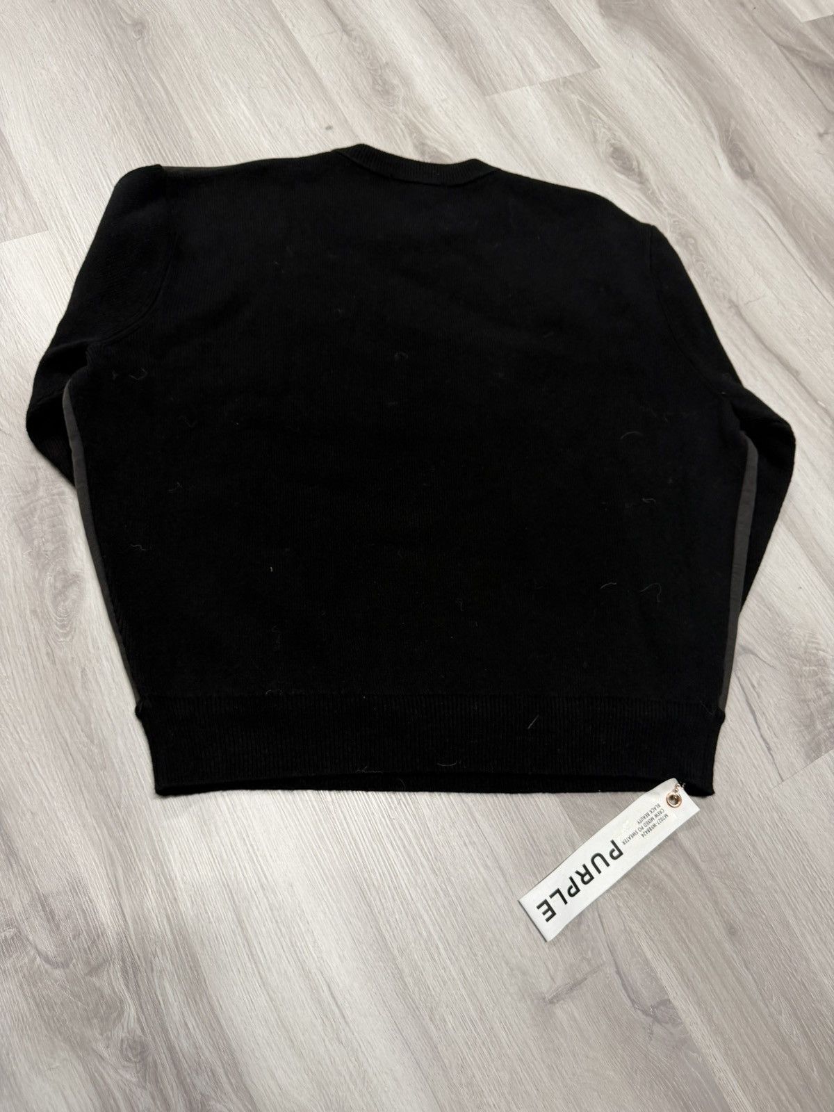 Purple Brand Purple Brand Crew Mixed Pullover Sweater Black Beauty Size US M / EU 48-50 / 2 - 4 Thumbnail