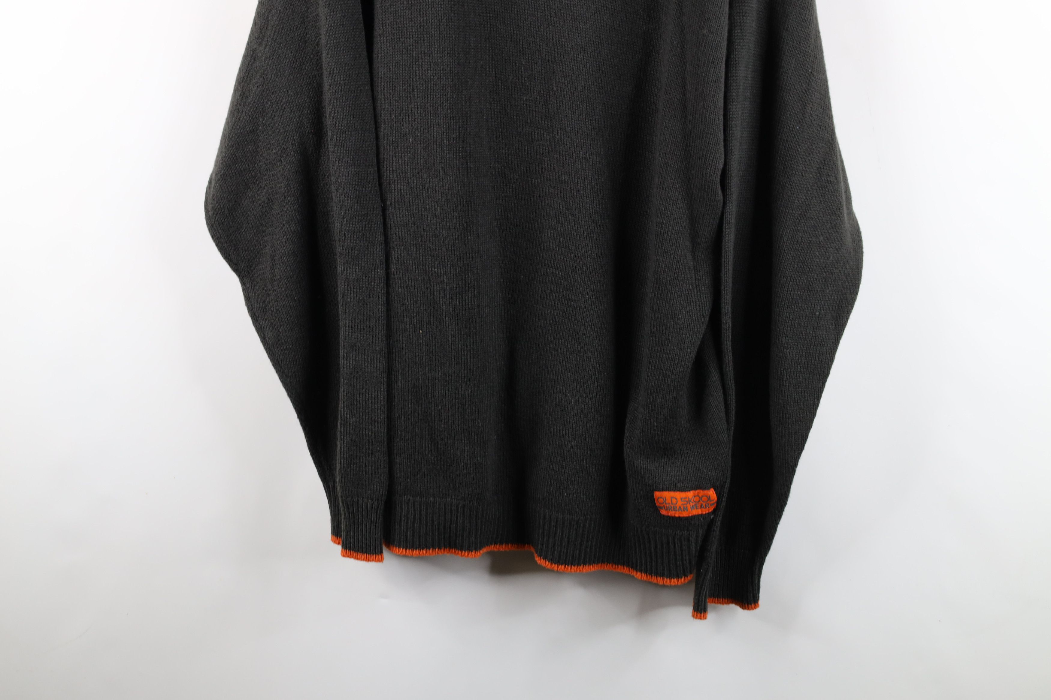 Vintage Vintage 90s Y2K Streetwear Fit Knit Mock Neck Sweater Gray Size US XXL / EU 58 / 5 - 3 Thumbnail