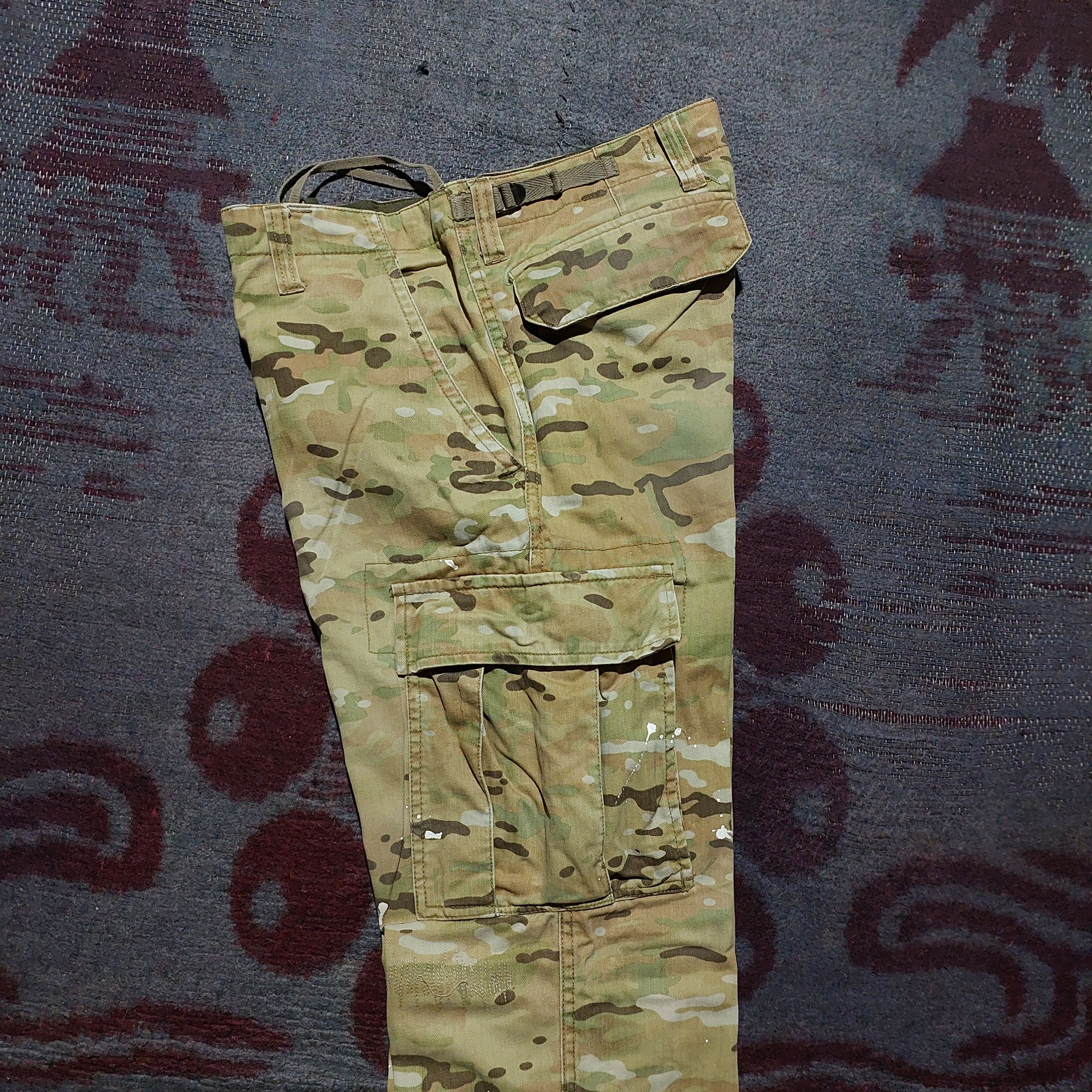 Buzz Rickson's Sophnet Camouflage Paint Splattered Cargo Pants Size US 32 / EU 48 - 7 Thumbnail