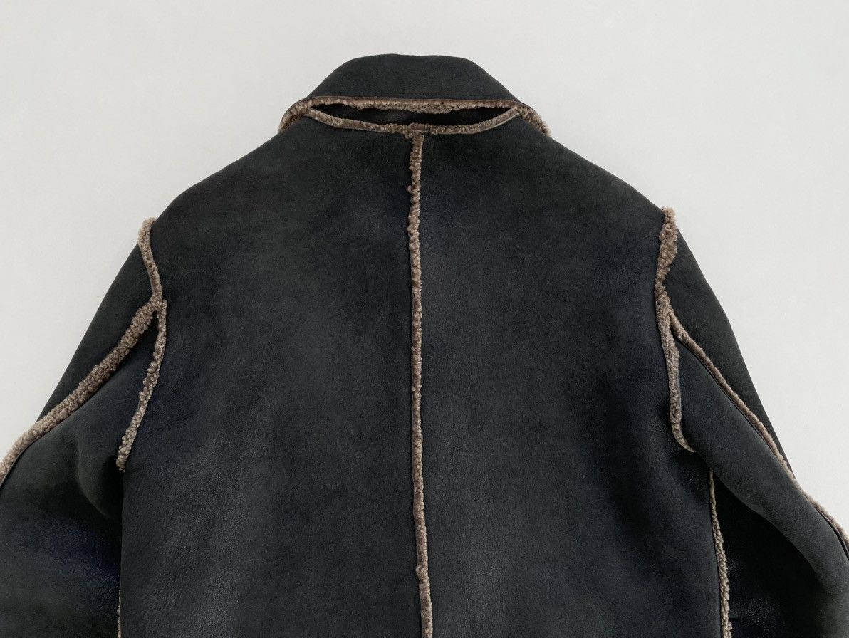 Ann Demeulemeester Early 2000s Black/Brown Shearling Jacket Size US M / EU 48-50 / 2 - 17 Thumbnail