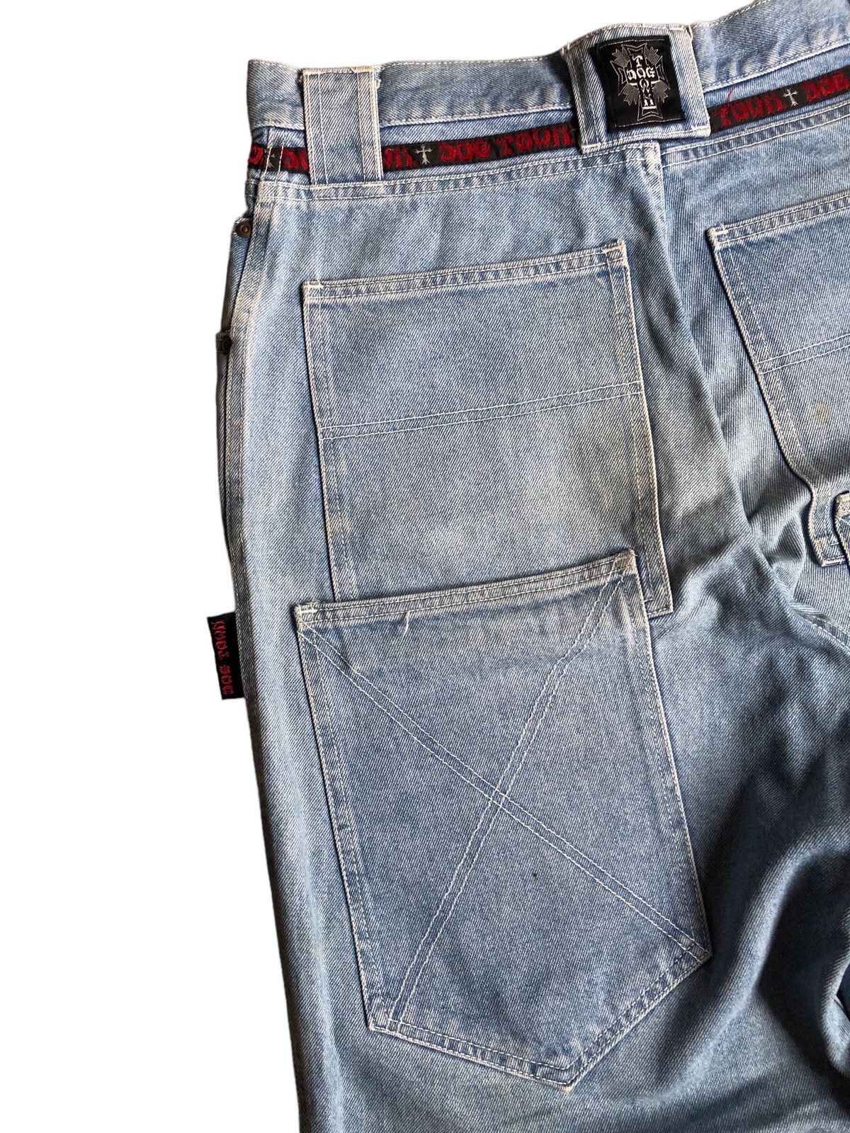 Dogtown × JNCO Distressed Dogtown Baggy Hip Hop Skateboard Pants Size US 30 / EU 46 - 9 Thumbnail