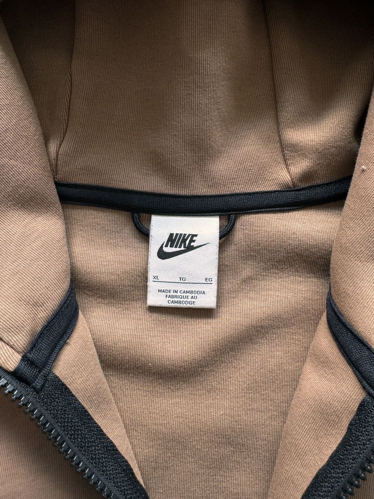 Nike × Vintage NIKE TECH FLEECE VINTAGE BASIC LOGO OVERSIZE BOXY ZIP HOODIE Size US XL / EU 56 / 4 - 5 Thumbnail