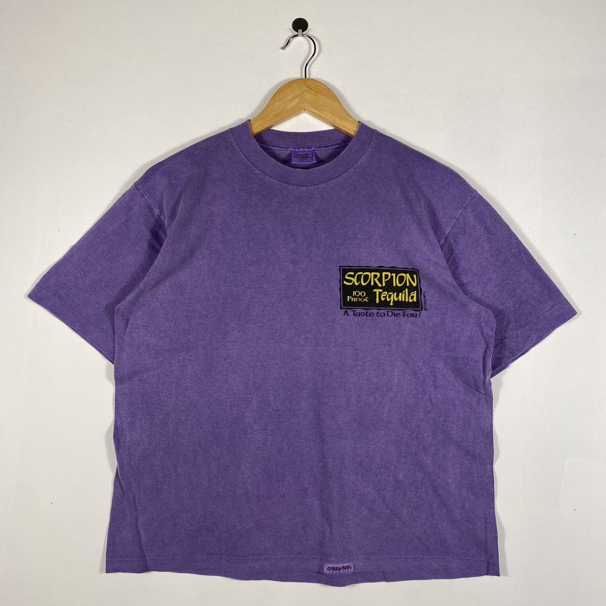 Vintage Vintage 90's Crazyshirts SCORPION TEQUILLA Hawaii Dyed Tee Size US M / EU 48-50 / 2 - 3 Thumbnail