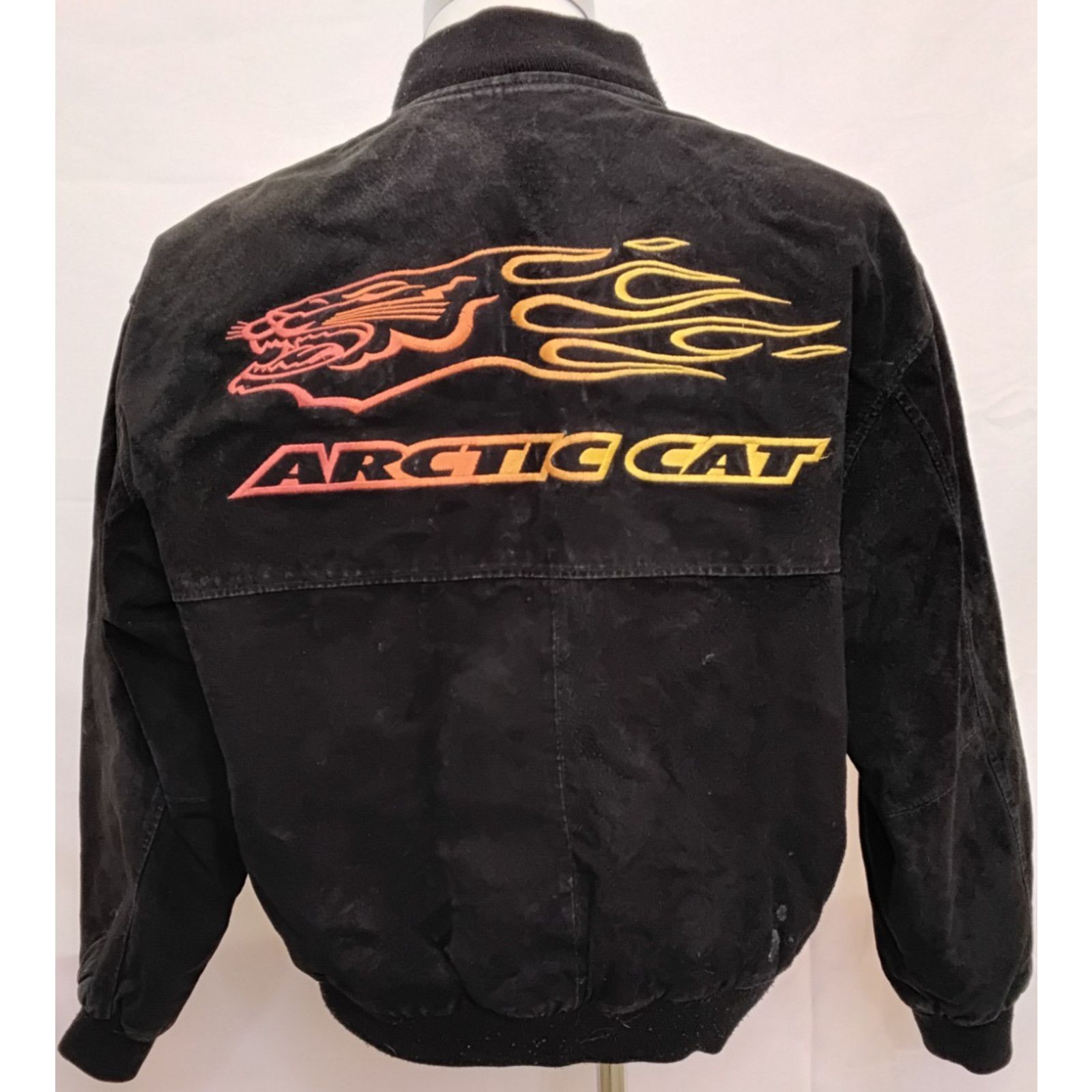 Other Arctic Cat Suede Leather Bomber Jacket Men's L Black Size US L / EU 52-54 / 3 - 2 Thumbnail